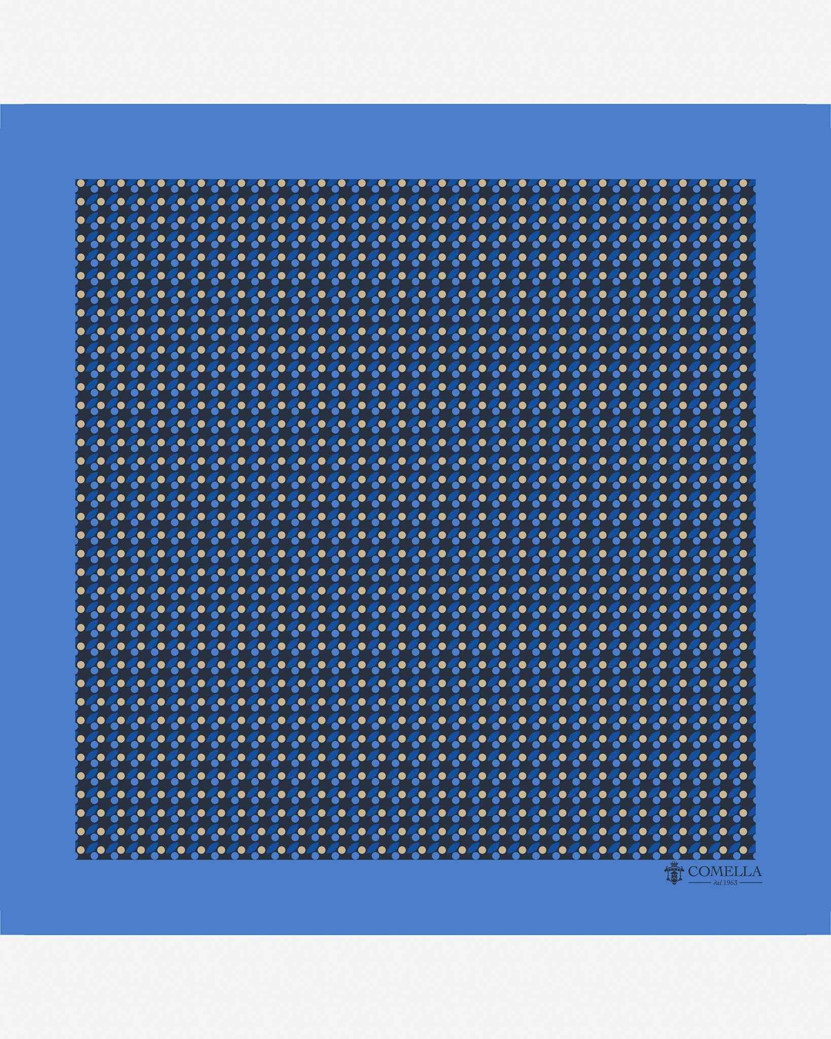 Pochette Blu Geometrico