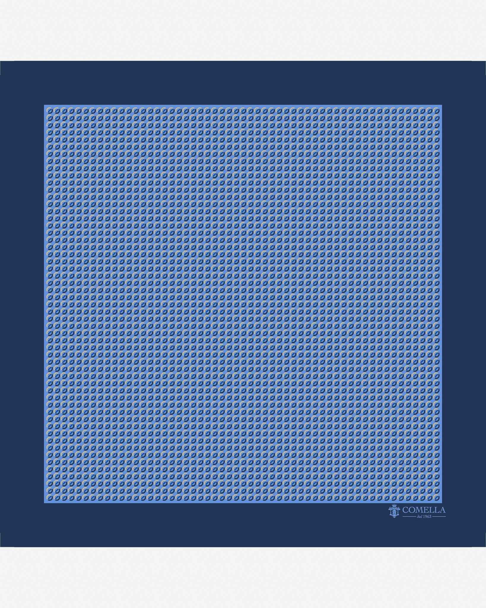 Pochette Blu Geometrico