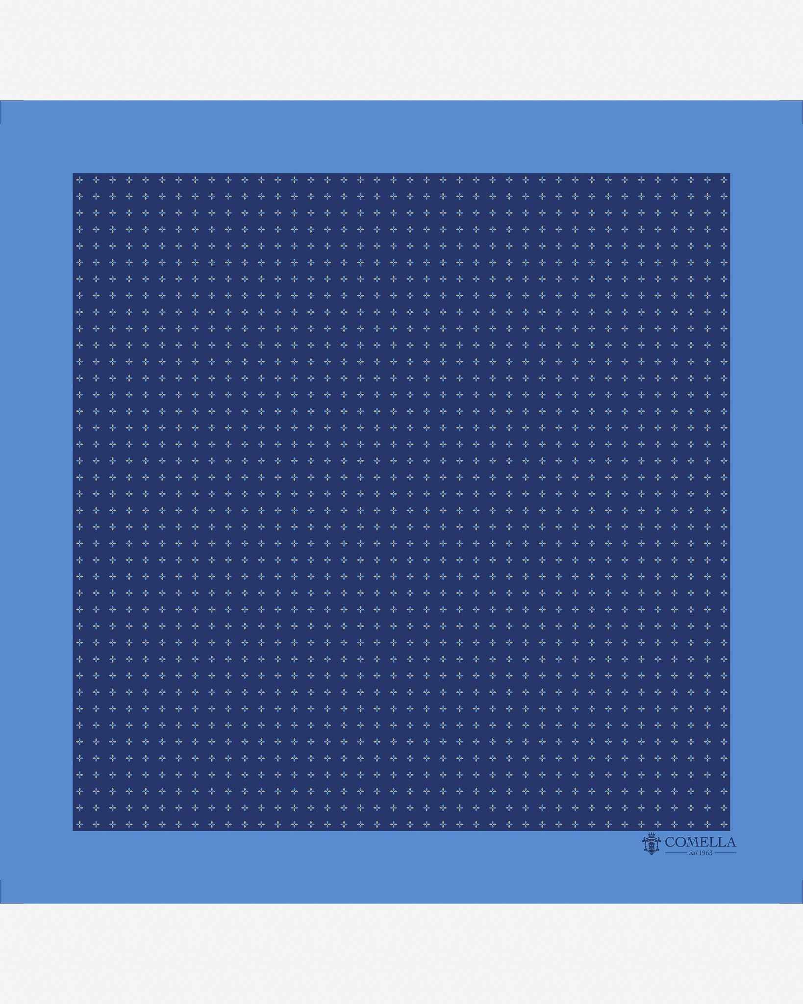 Pochette Blu Geometrico