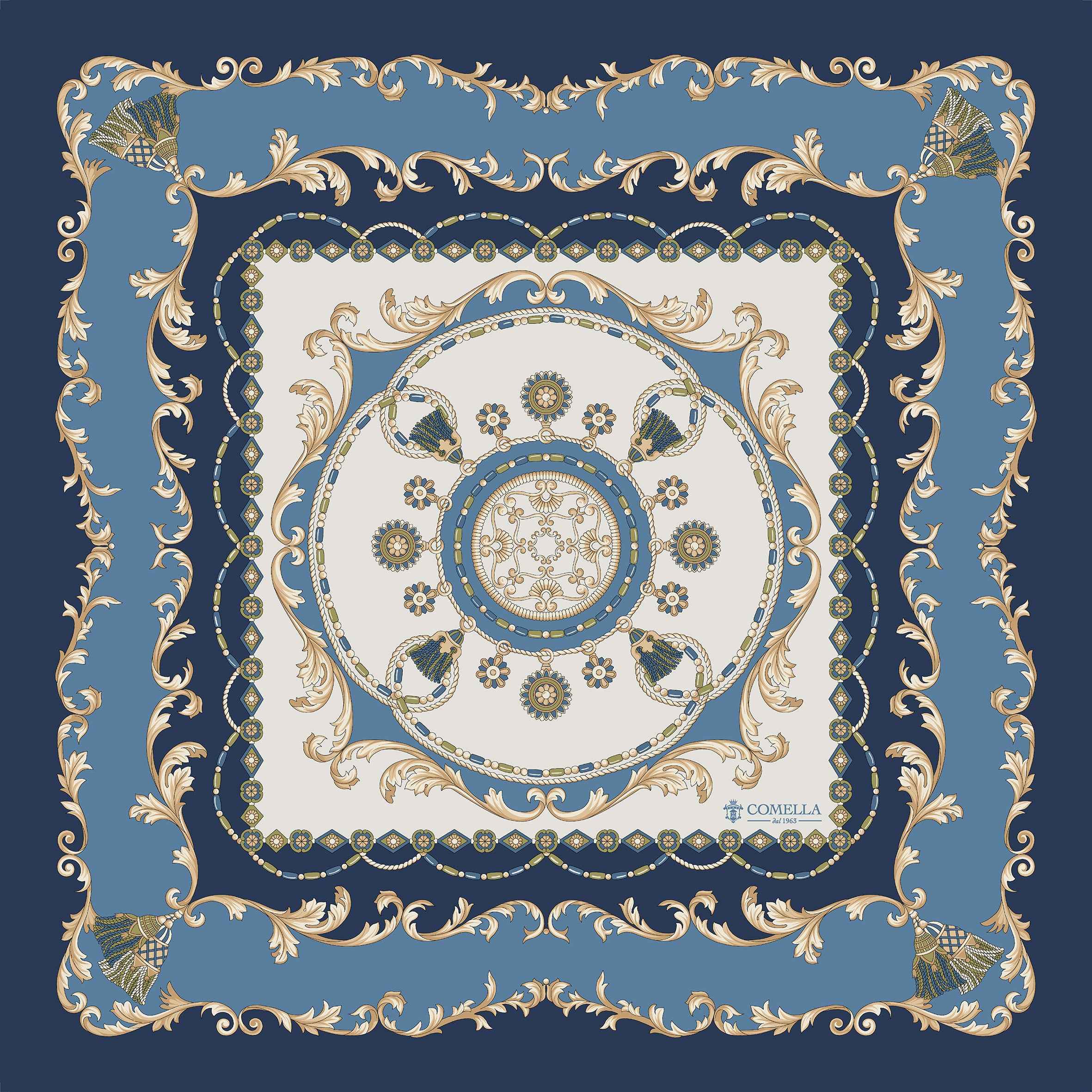 Foulard in Seta - Blu