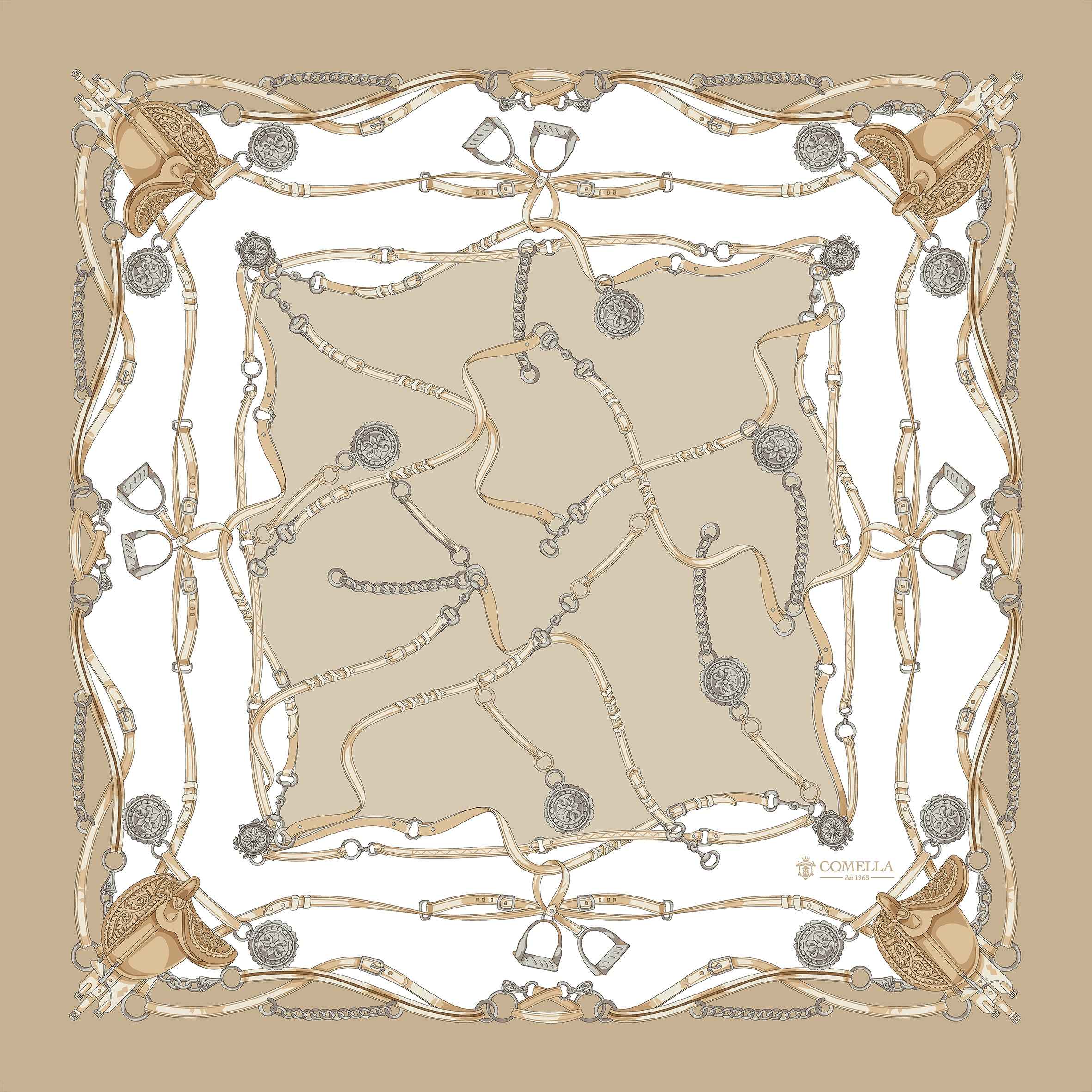 Foulard in Seta - Oro