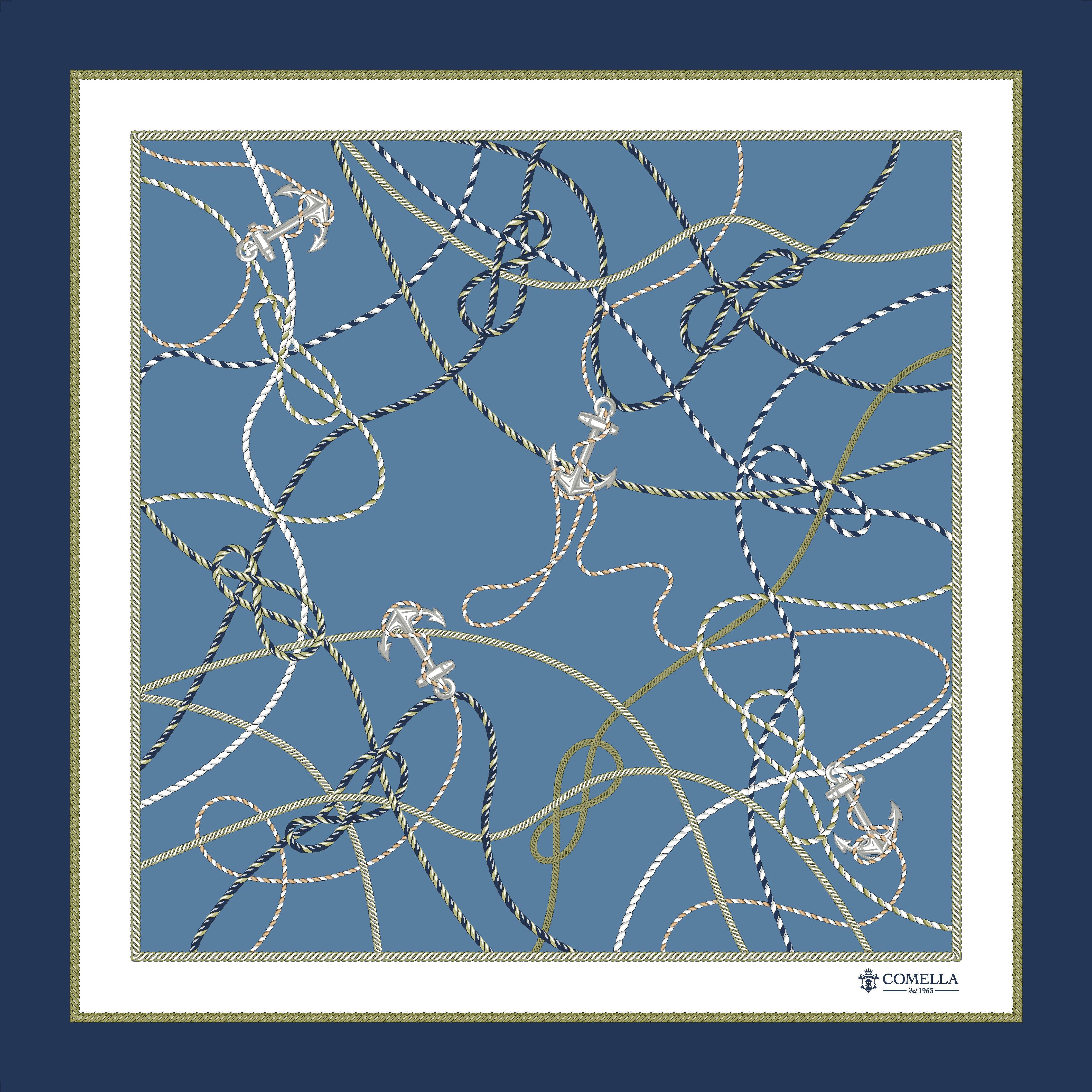 Foulard in Seta - Abisso e Oro - Comella Sartoria