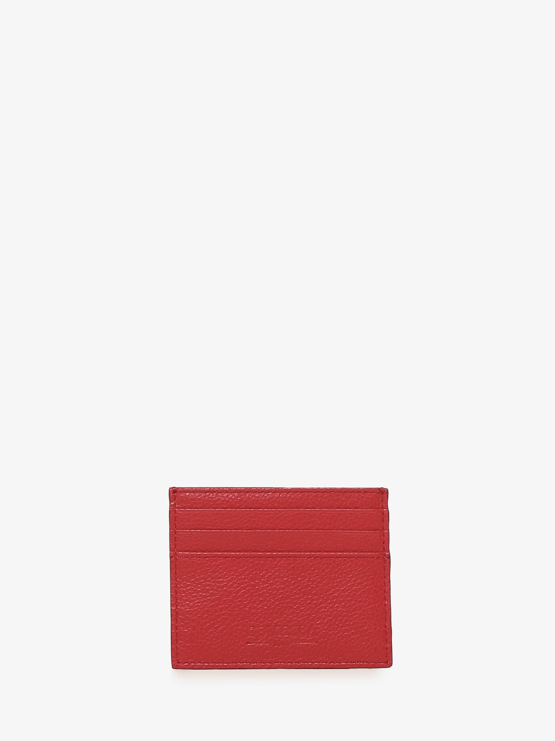 Portacarte in Pelle di Vitello - Rosso