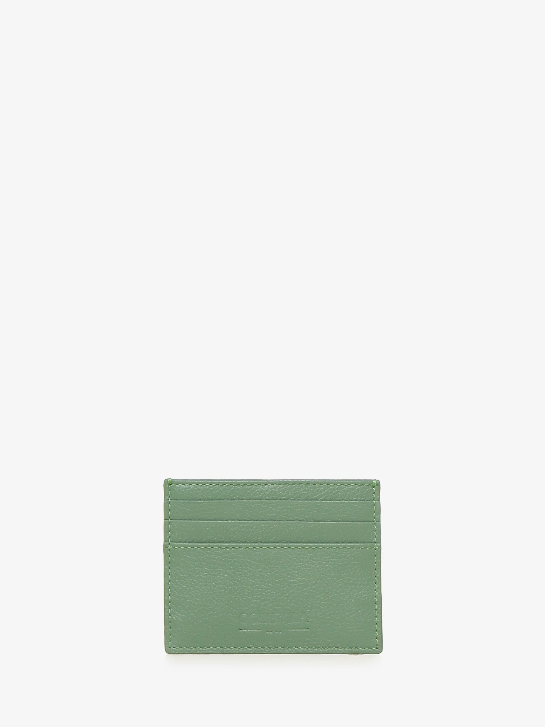 Portacarte in Pelle di Vitello - Verde