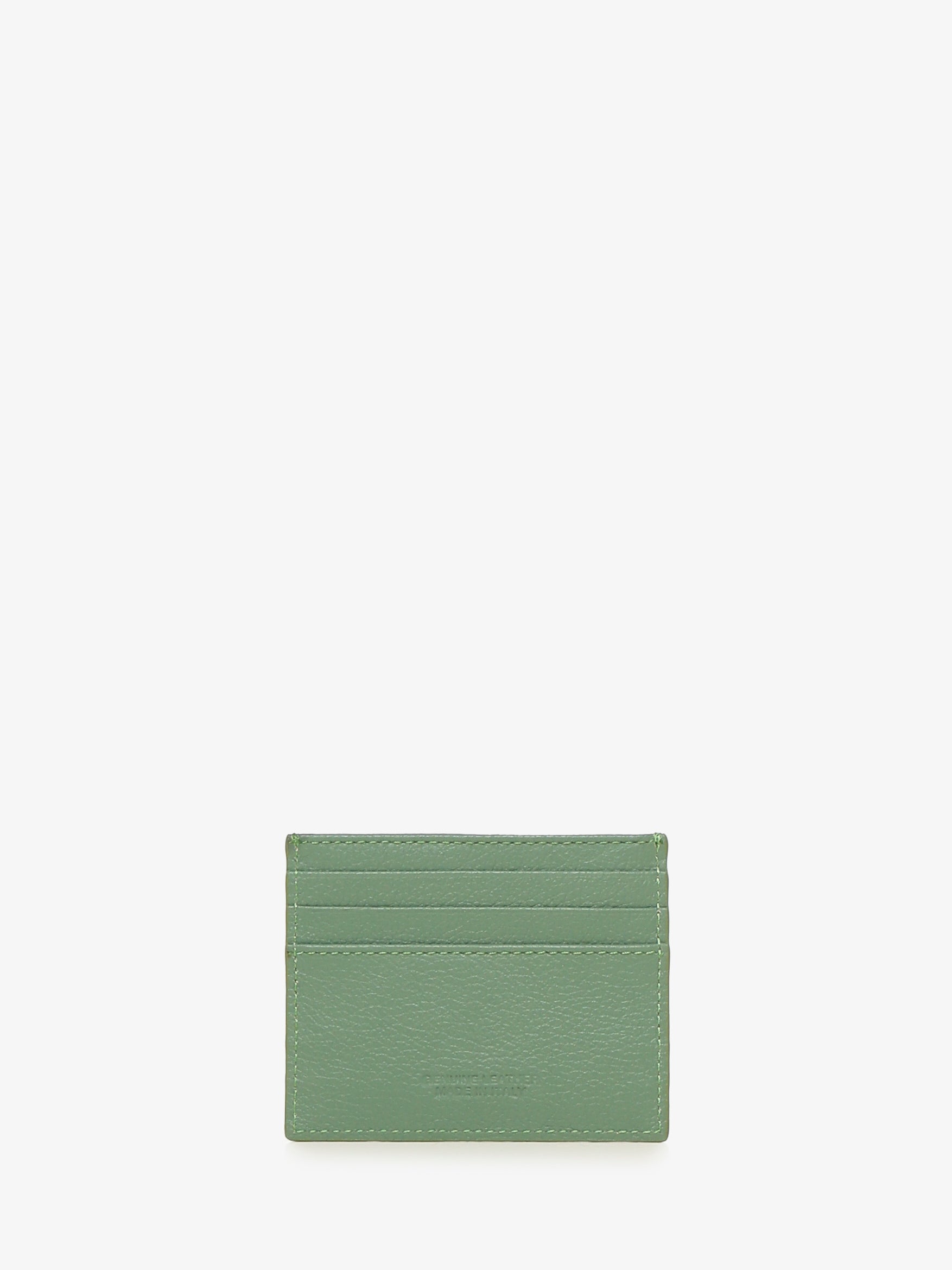Portacarte in Pelle di Vitello - Verde