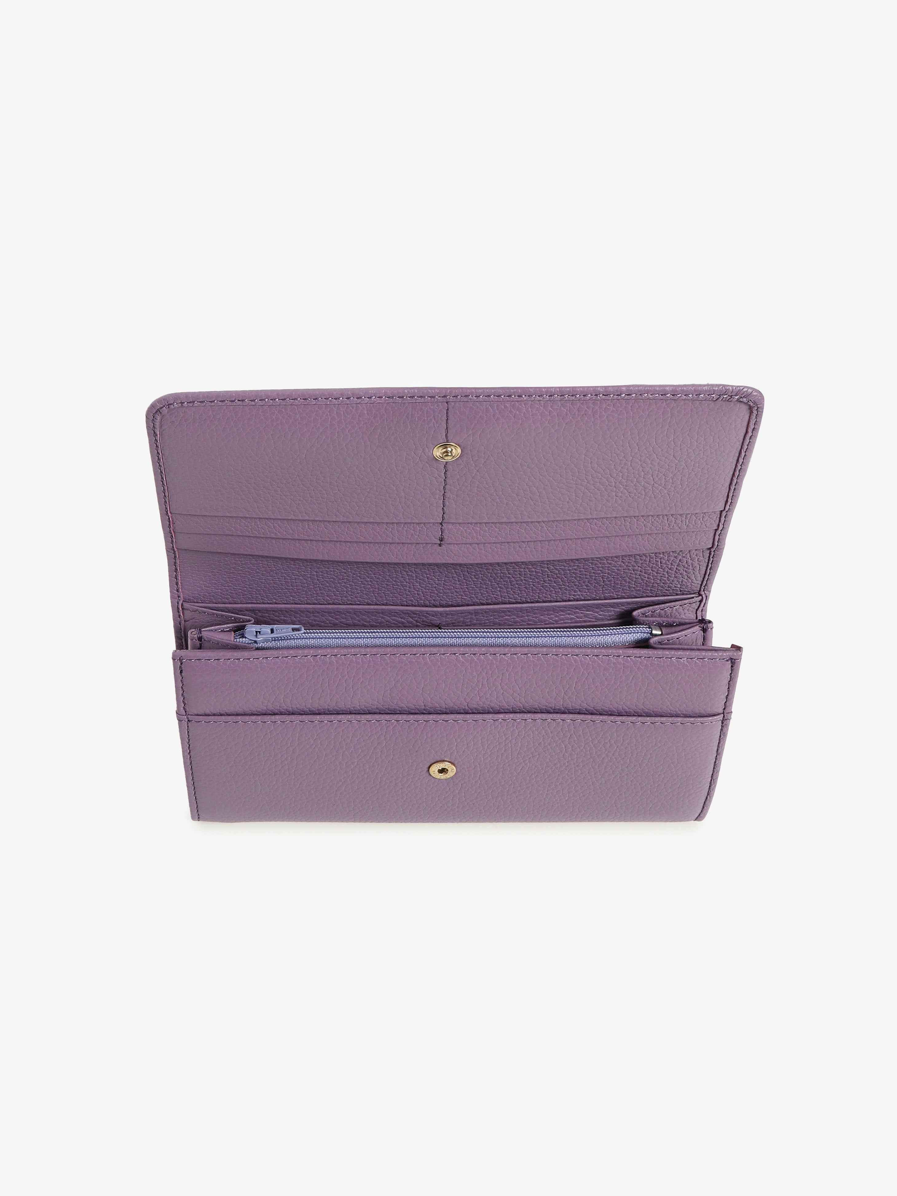 Portafoglio in Pelle di Vitello - Viola
