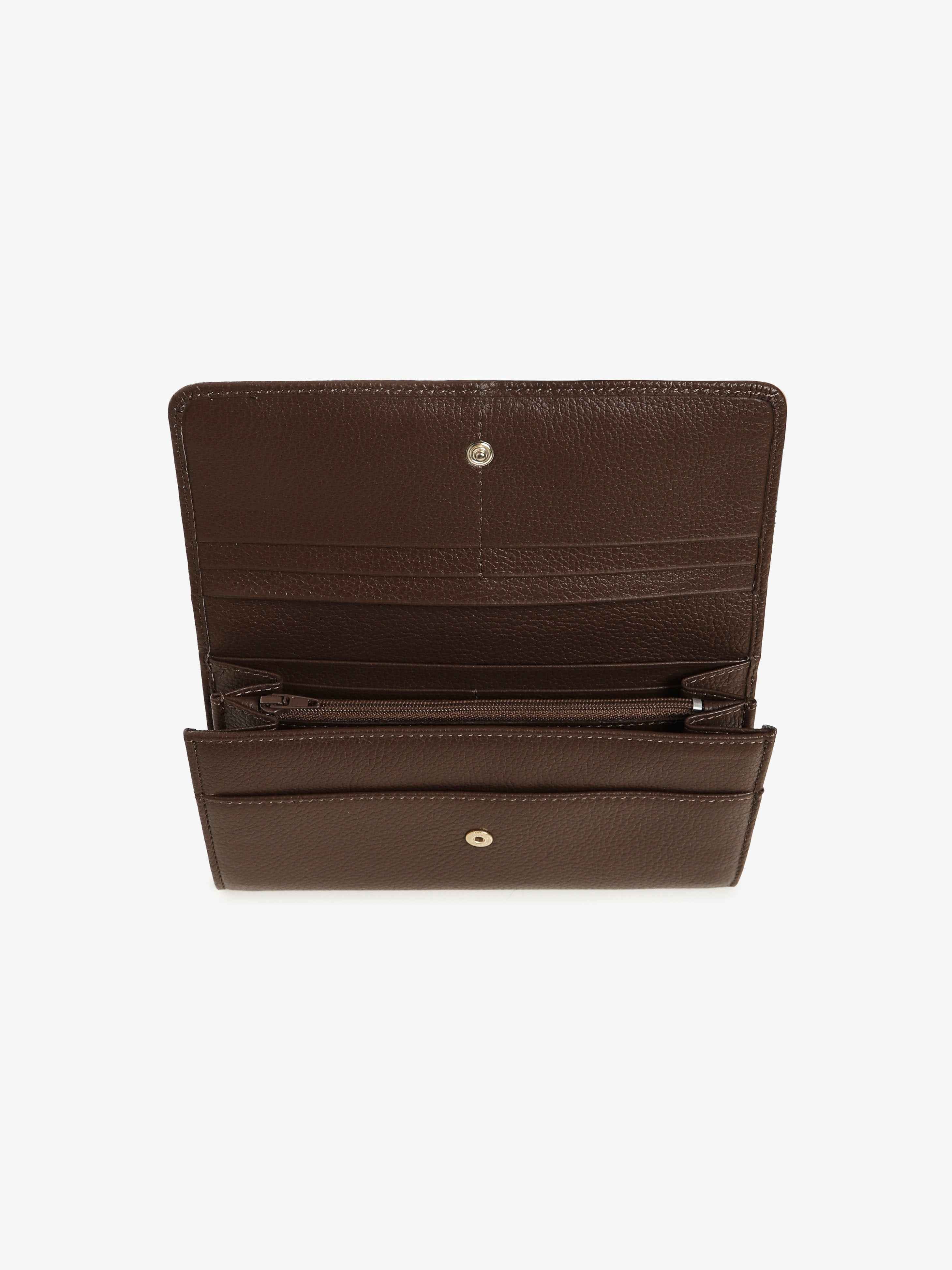 Portafoglio in Pelle di Vitello - Marrone