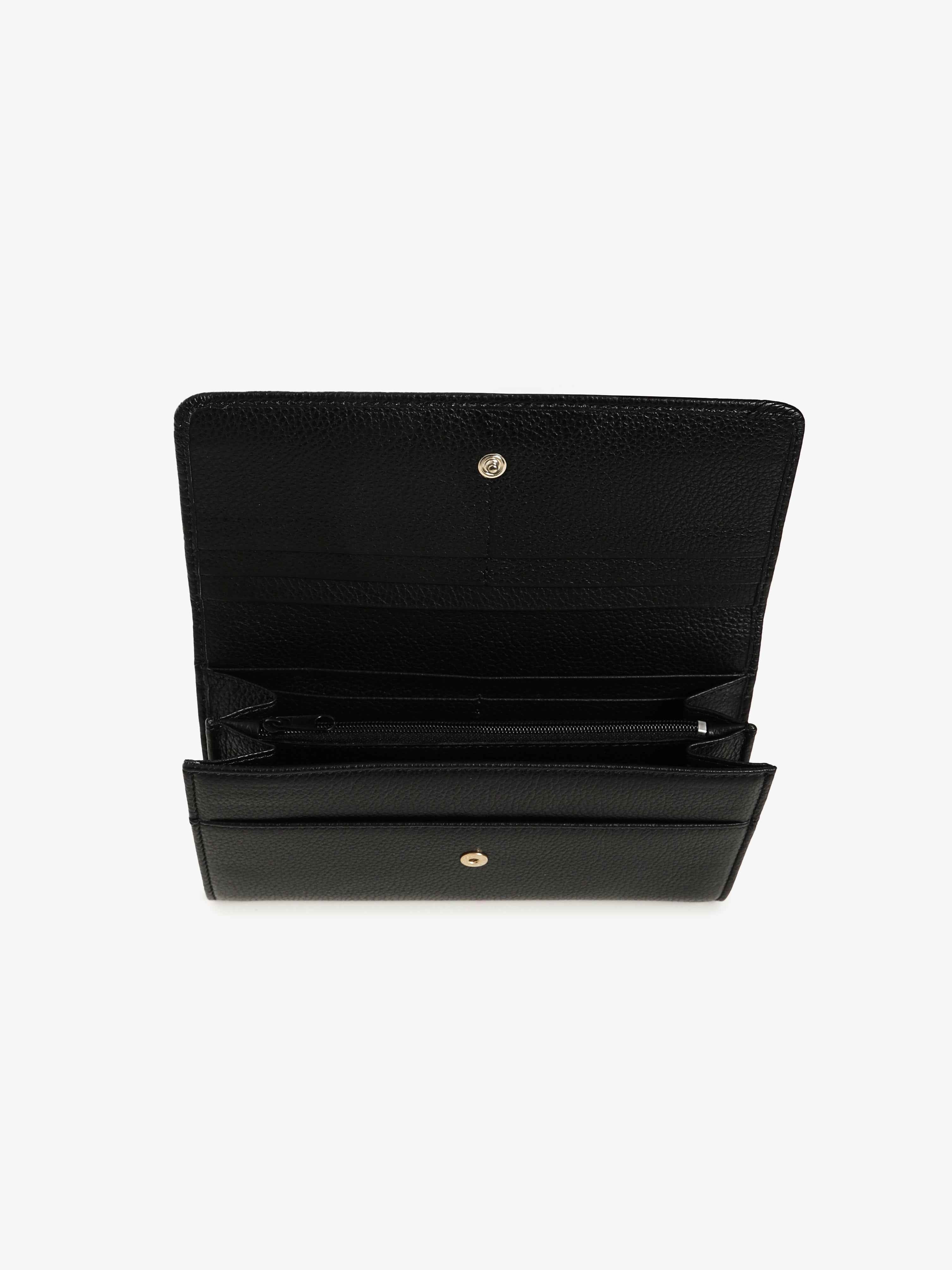 Portafoglio in Pelle di Vitello - Nero