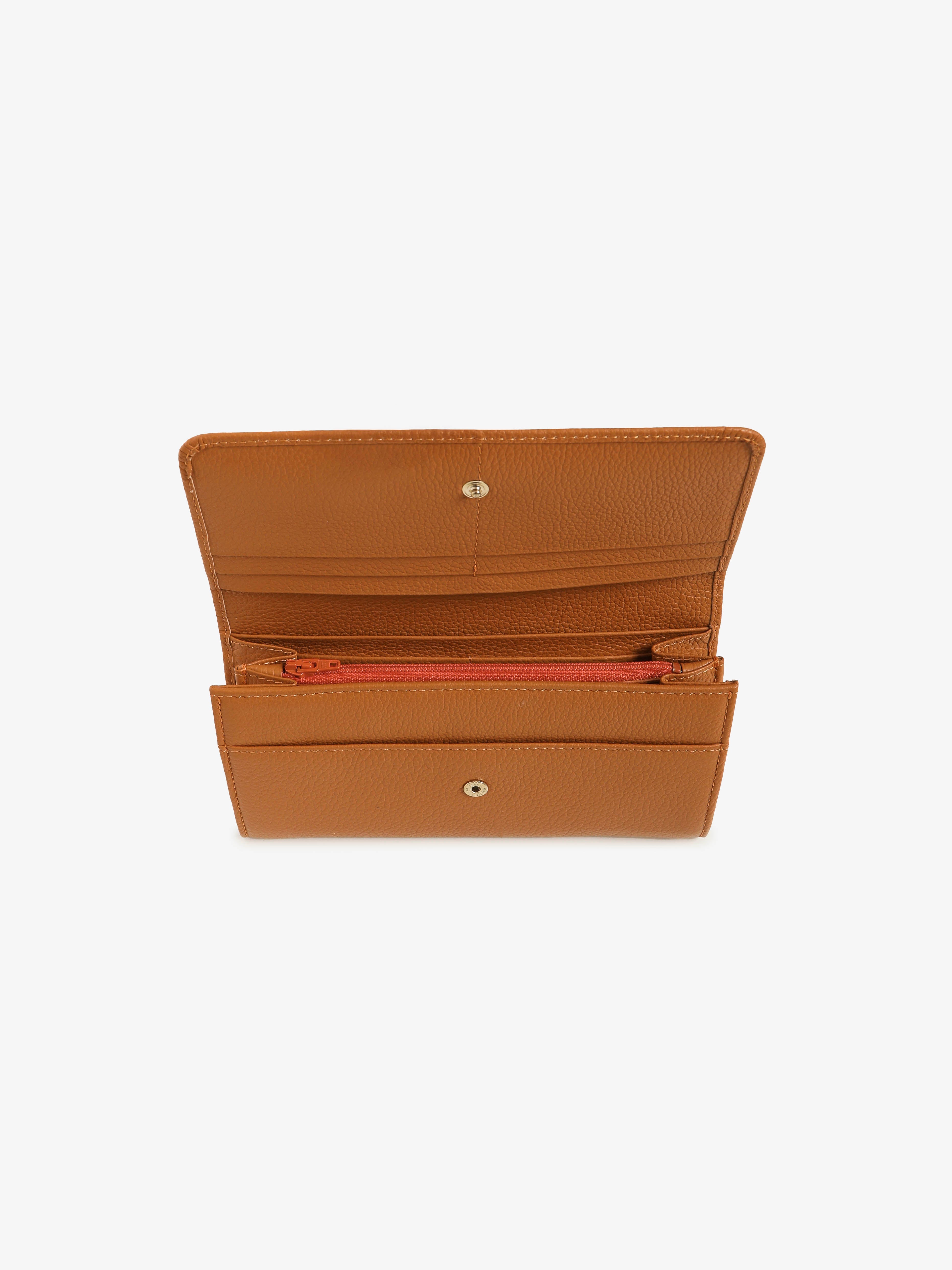 Portafoglio in Pelle di Vitello - Arancione
