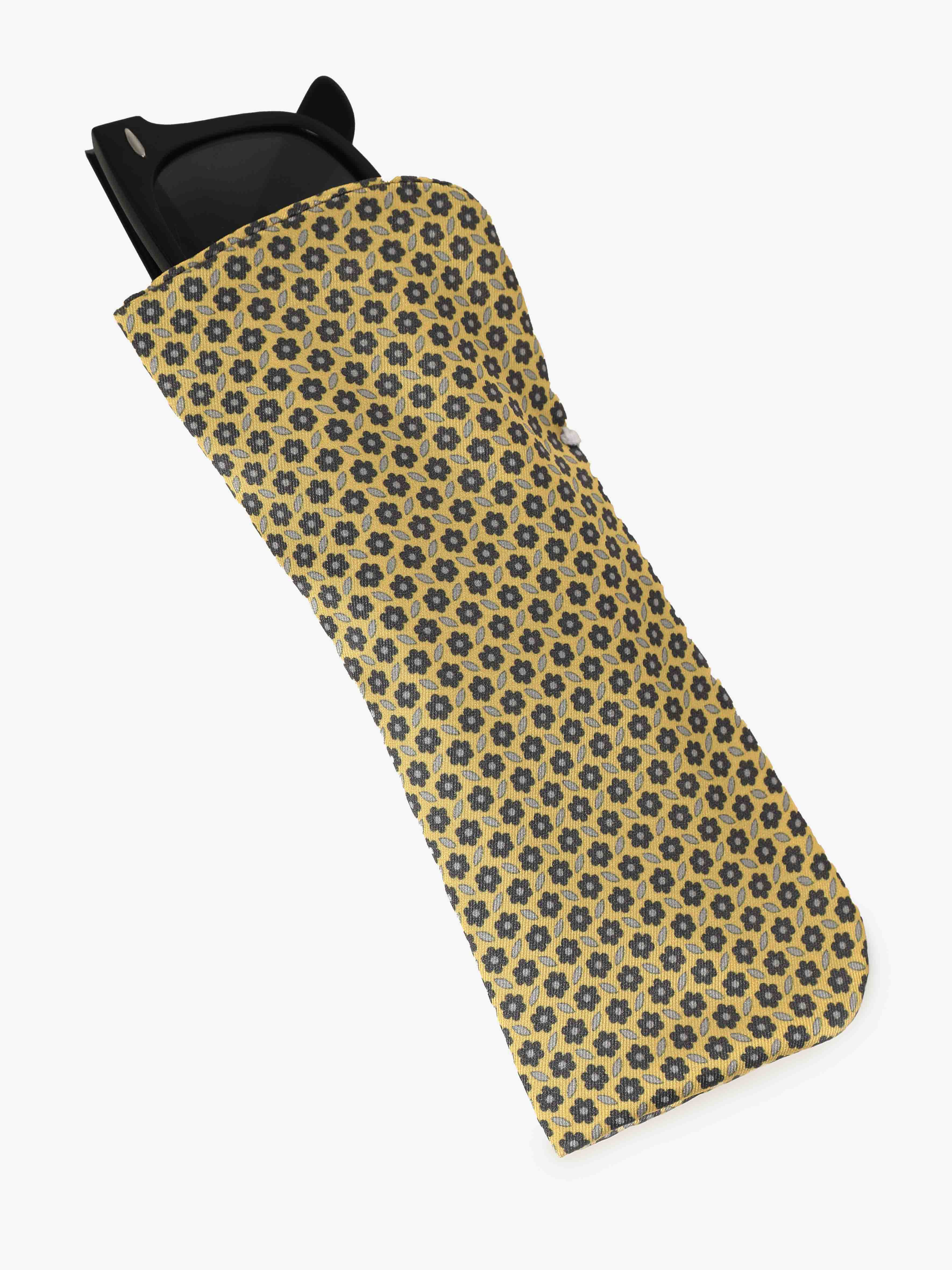 Custodia per occhiali in seta - Yellow