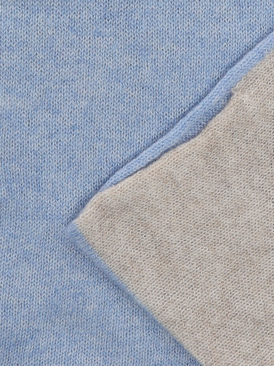 Sciarpa in Cashmere - Azzurro & Beige