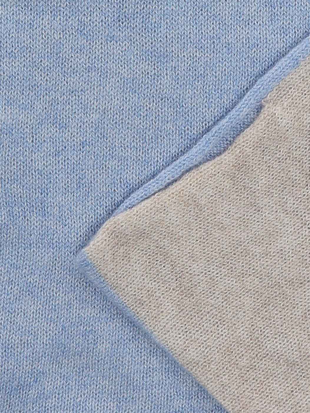 Scaldacollo in Cashmere - Azzurro & Beige - Comella Sartoria