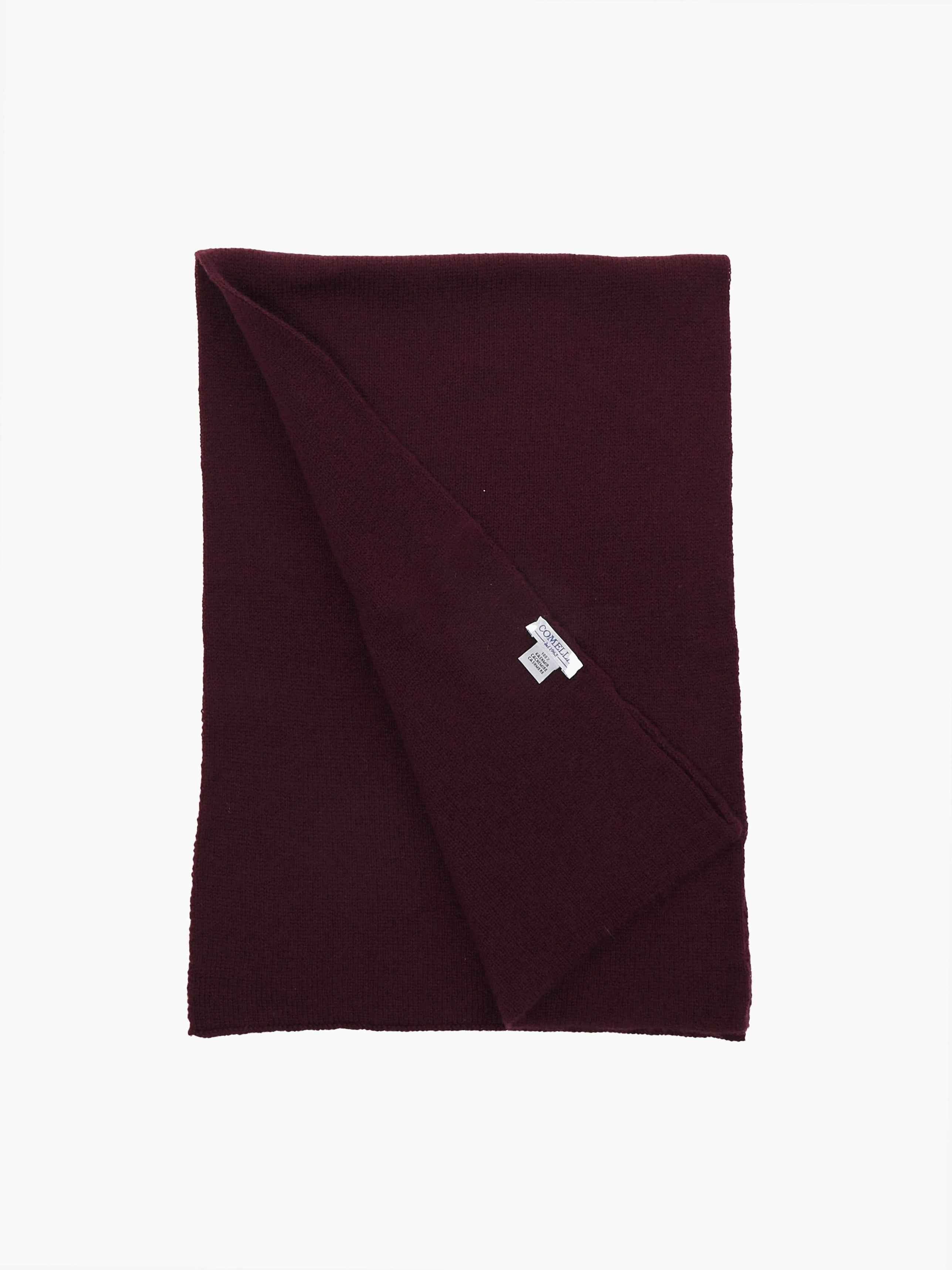 Scaldacollo in Cashmere - Rosso Bordeaux - Comella Sartoria