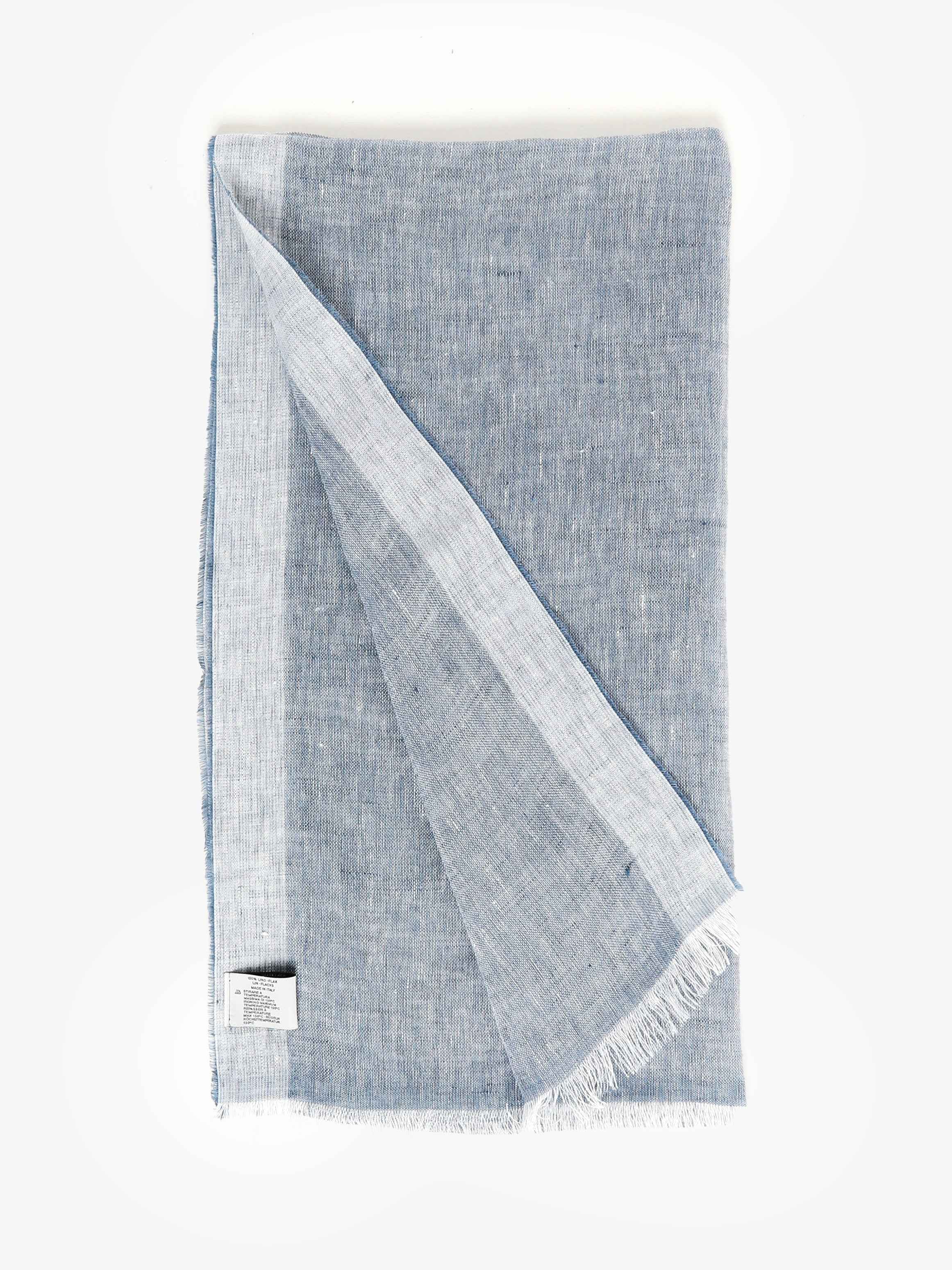 Sciarpa in Lino - Celeste Polvere