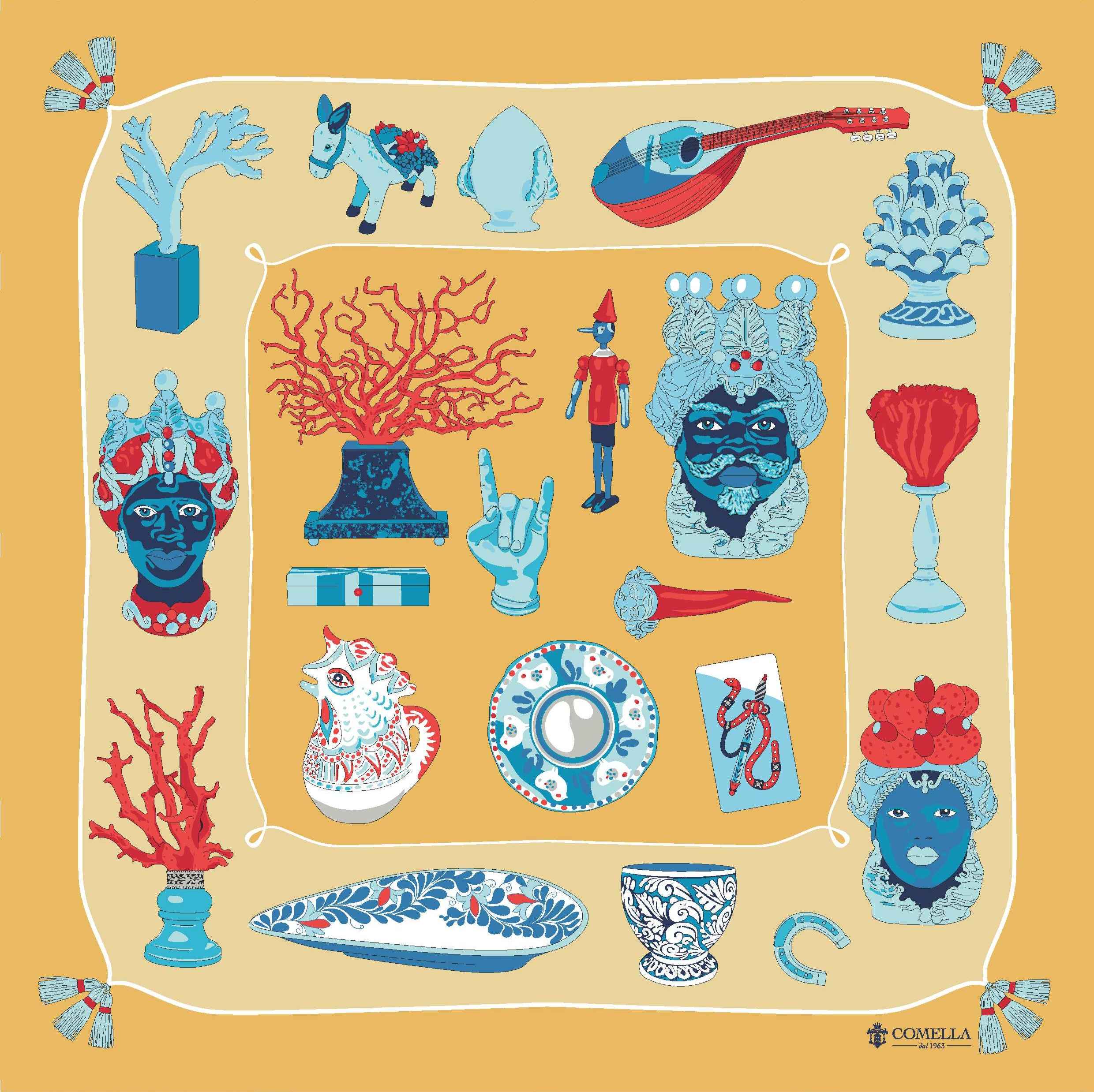 Foulard in Seta - Fantasia