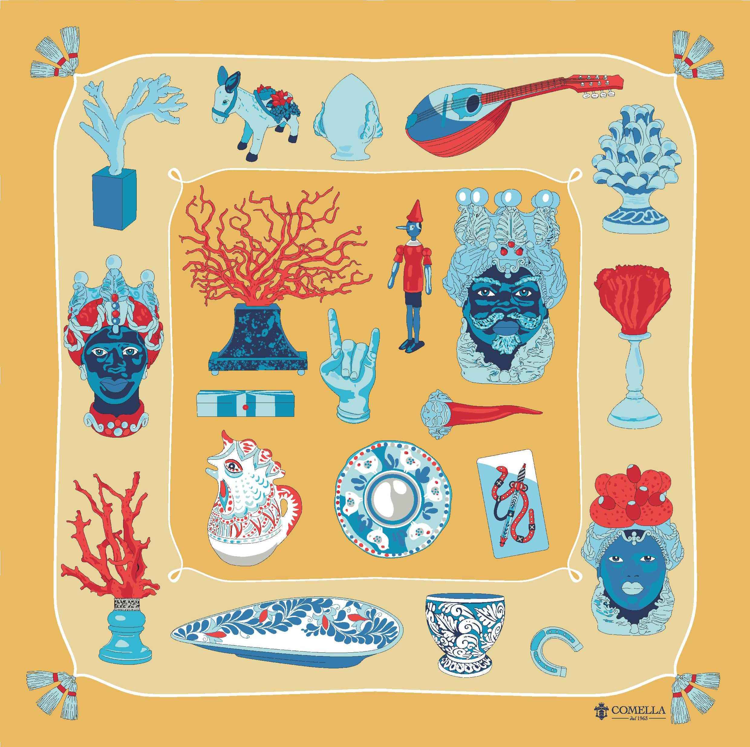 Foulard in Seta - Giallo