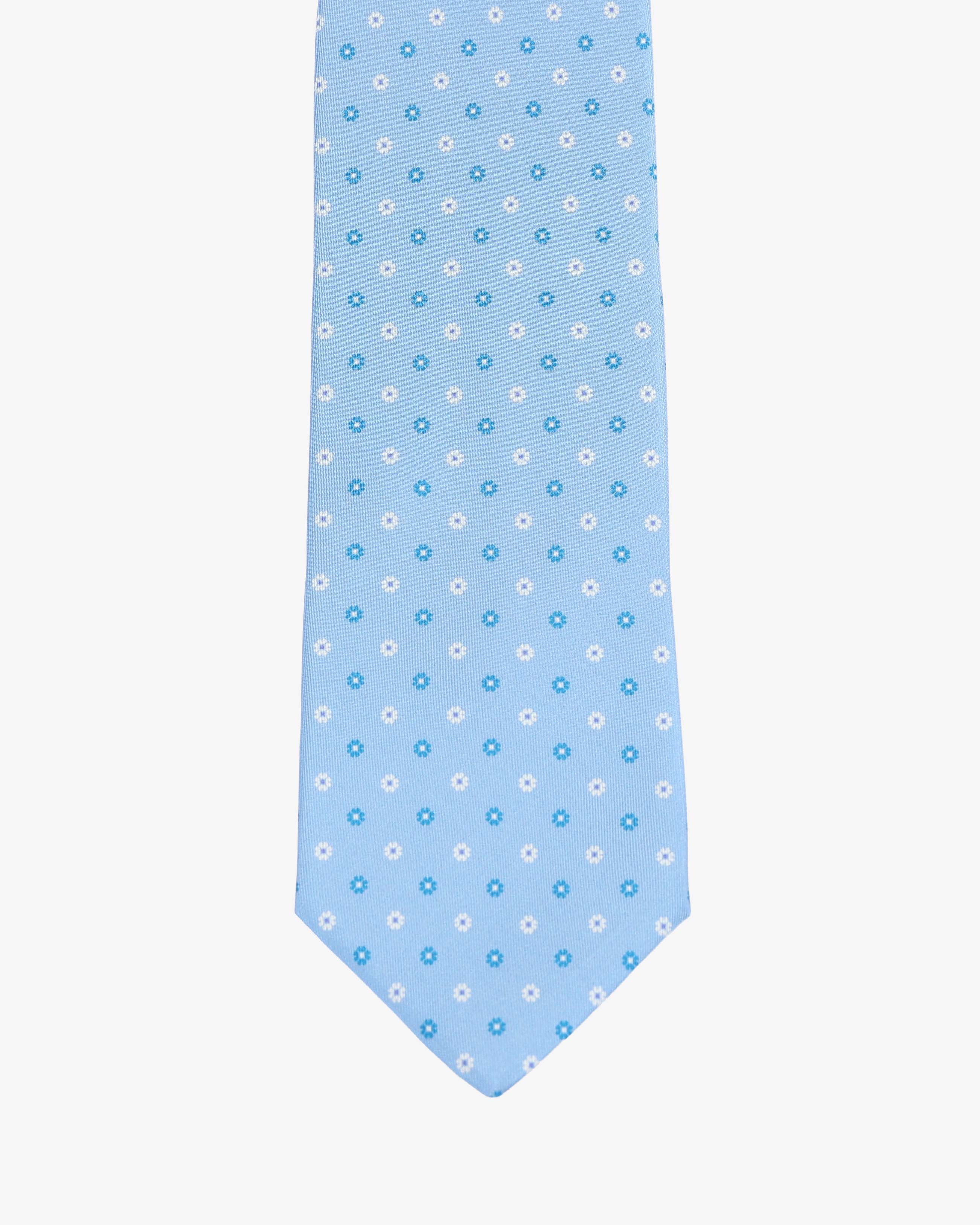Cravatta con fantasia - Azzurro - Comella Sartoria