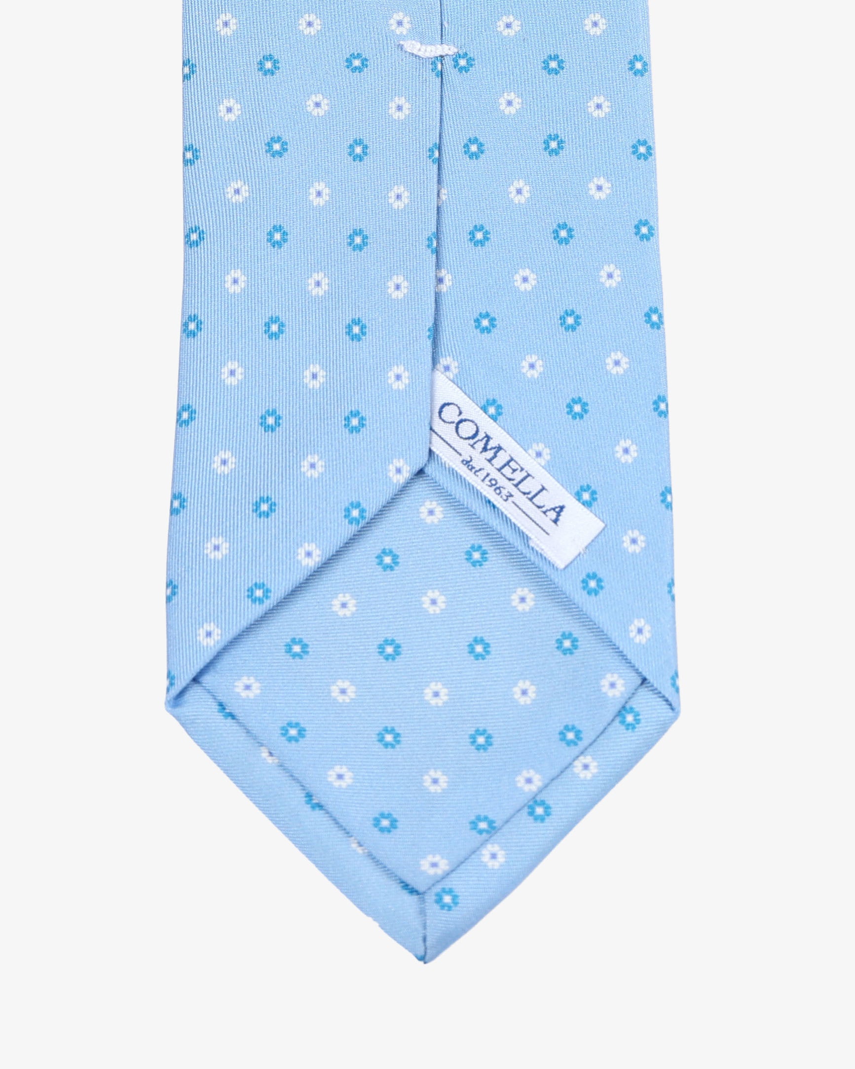 Cravatta con fantasia - Azzurro - Comella Sartoria