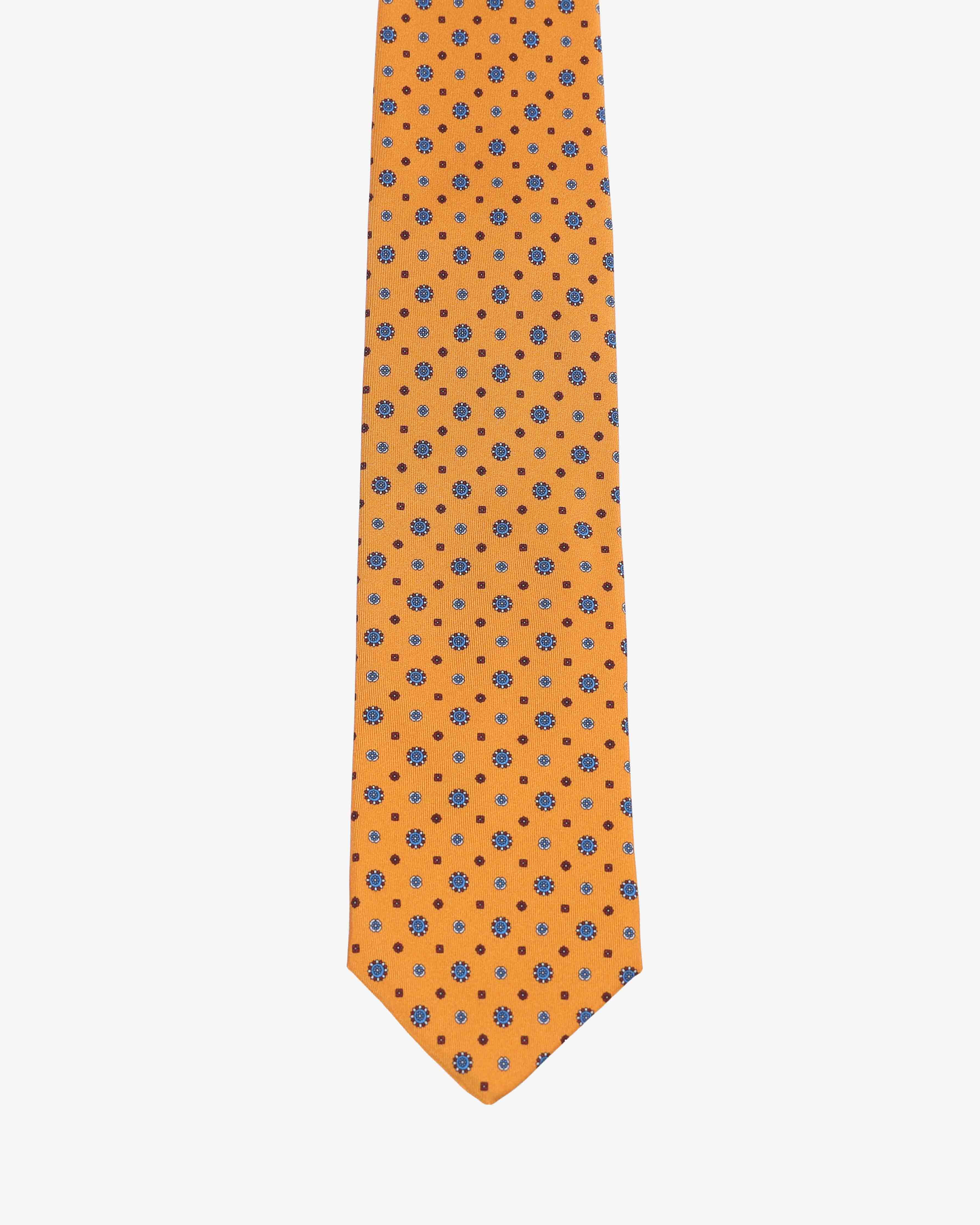 Cravatta con fantasia - Arancio - Comella Sartoria