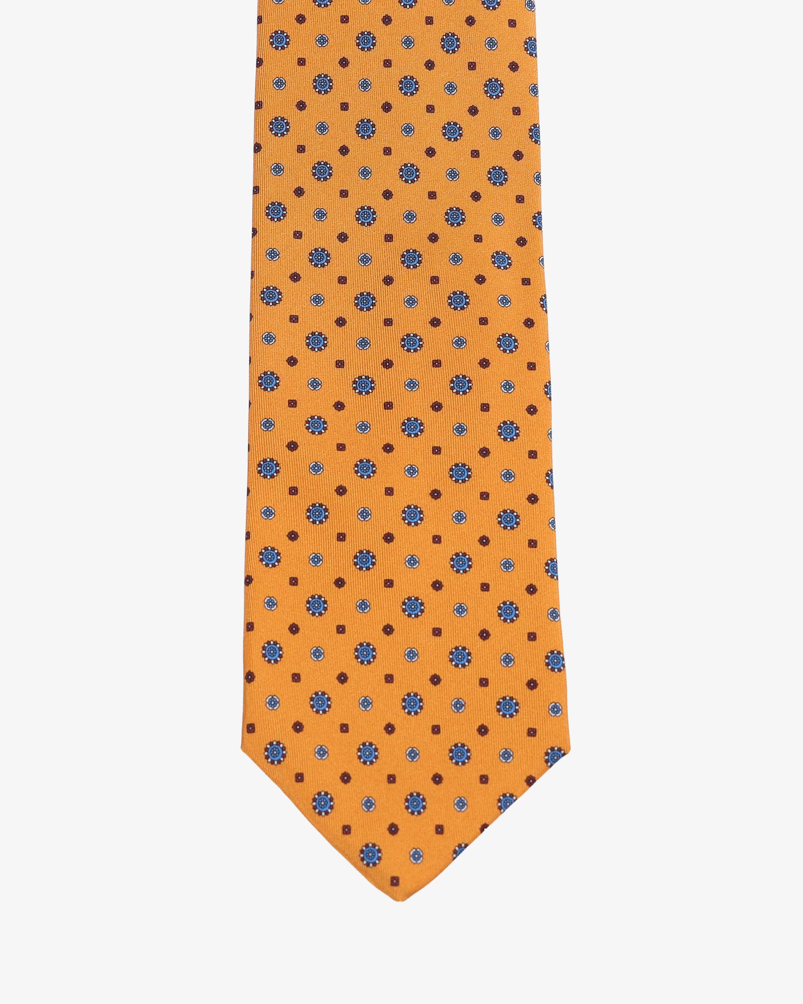 Cravatta con fantasia - Arancio - Comella Sartoria