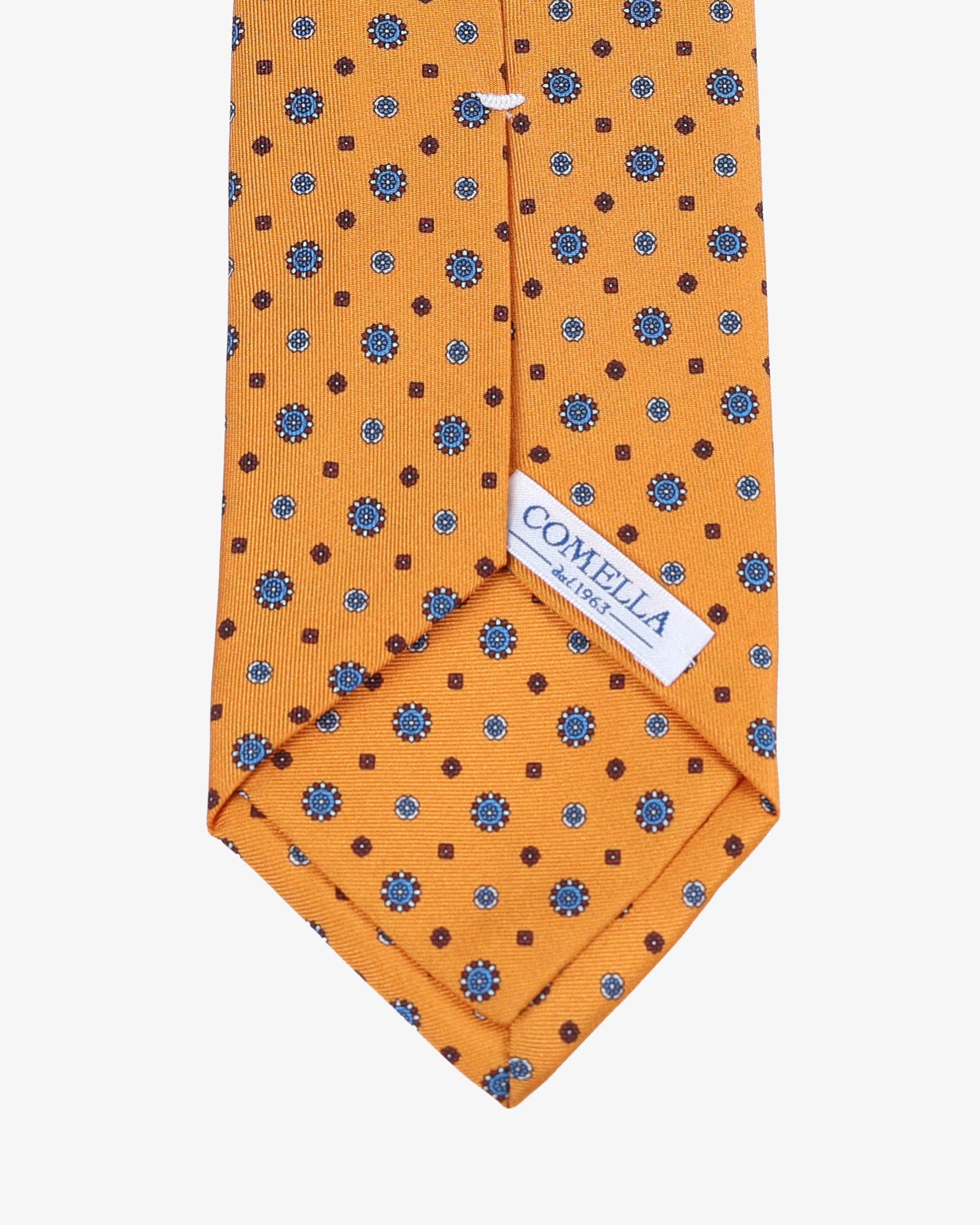 Cravatta con fantasia - Arancio - Comella Sartoria