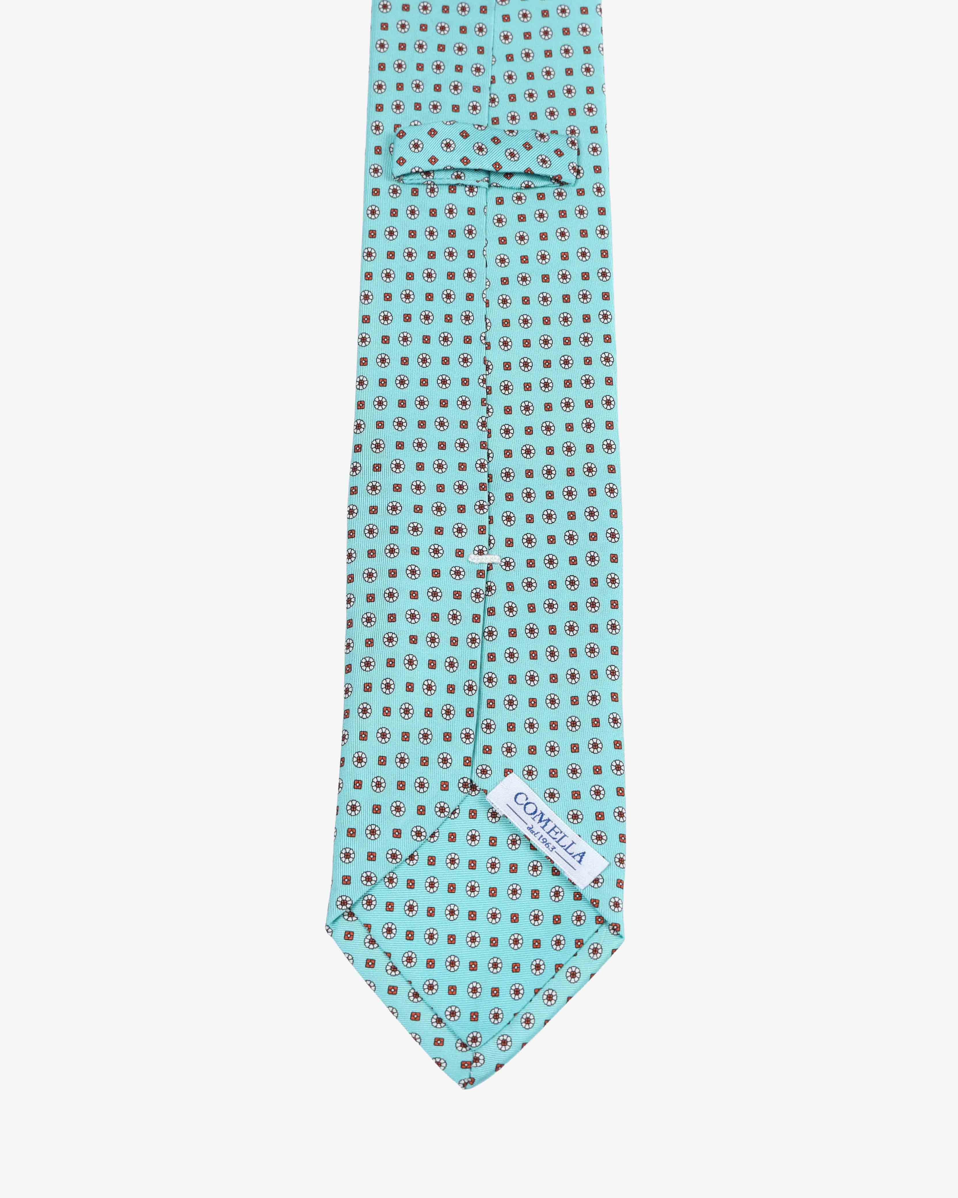 Cravatta con fantasia - Blu Marino - Comella Sartoria