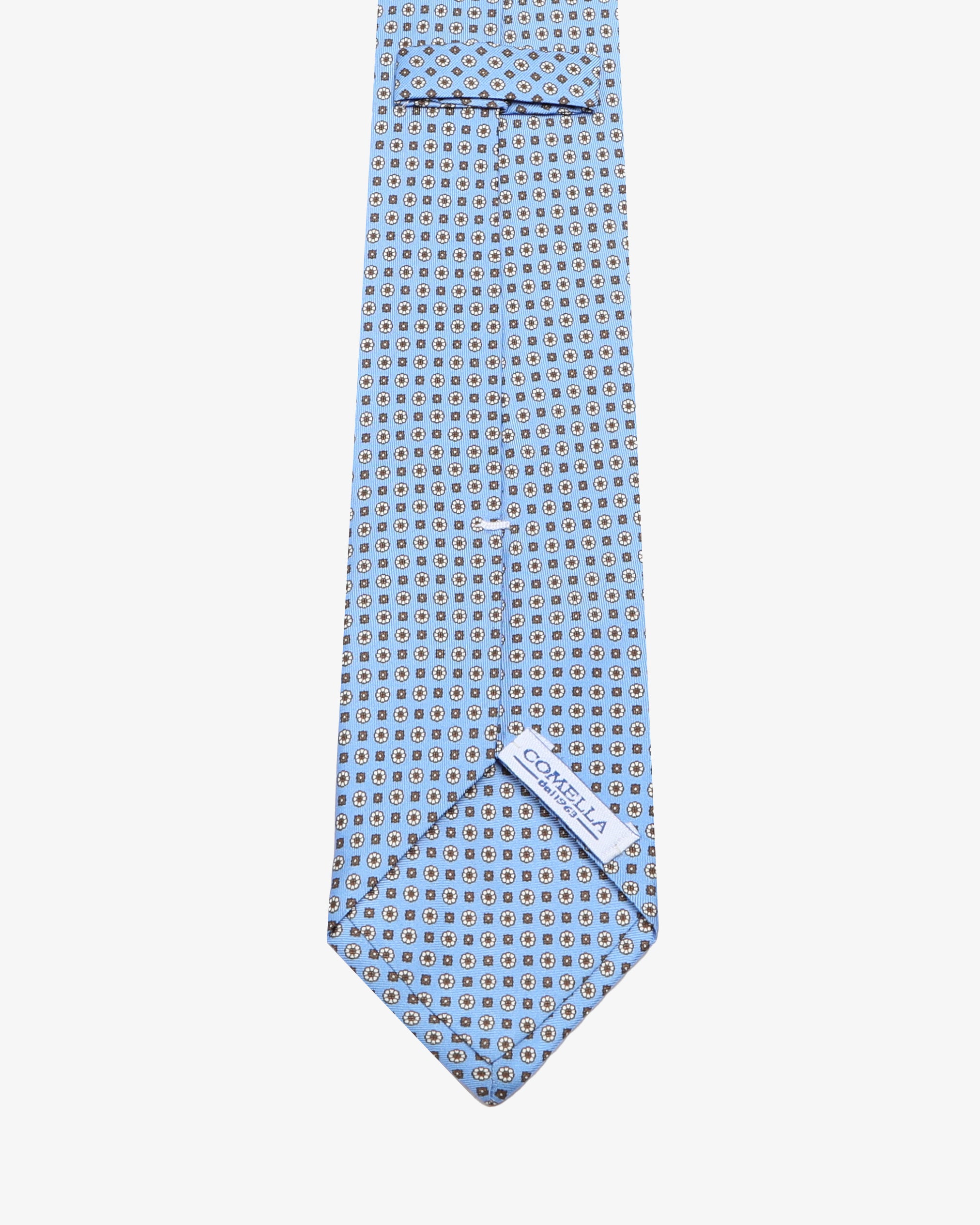 Cravatta con fantasia - Celeste