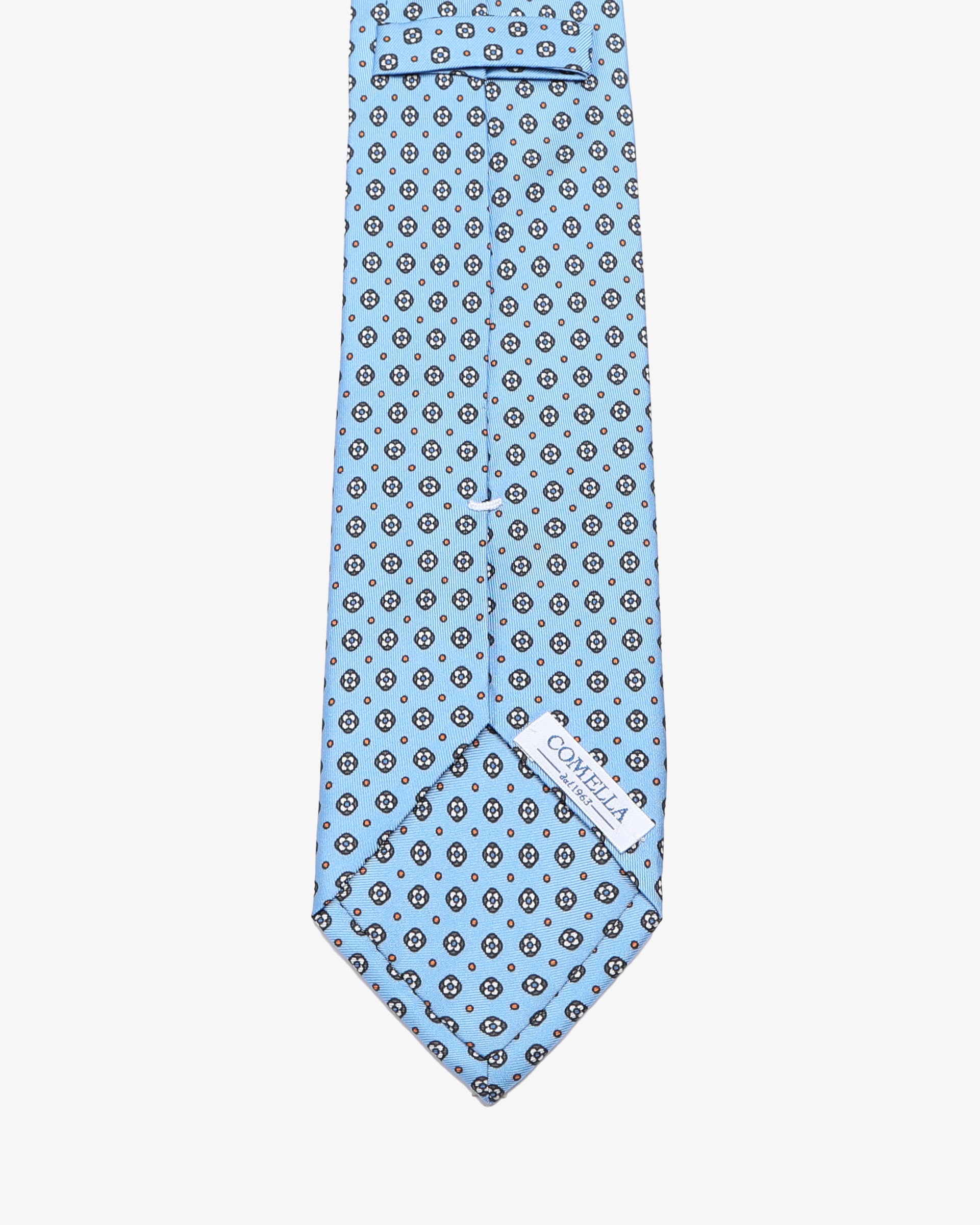 Cravatta con Fantasia - Celeste