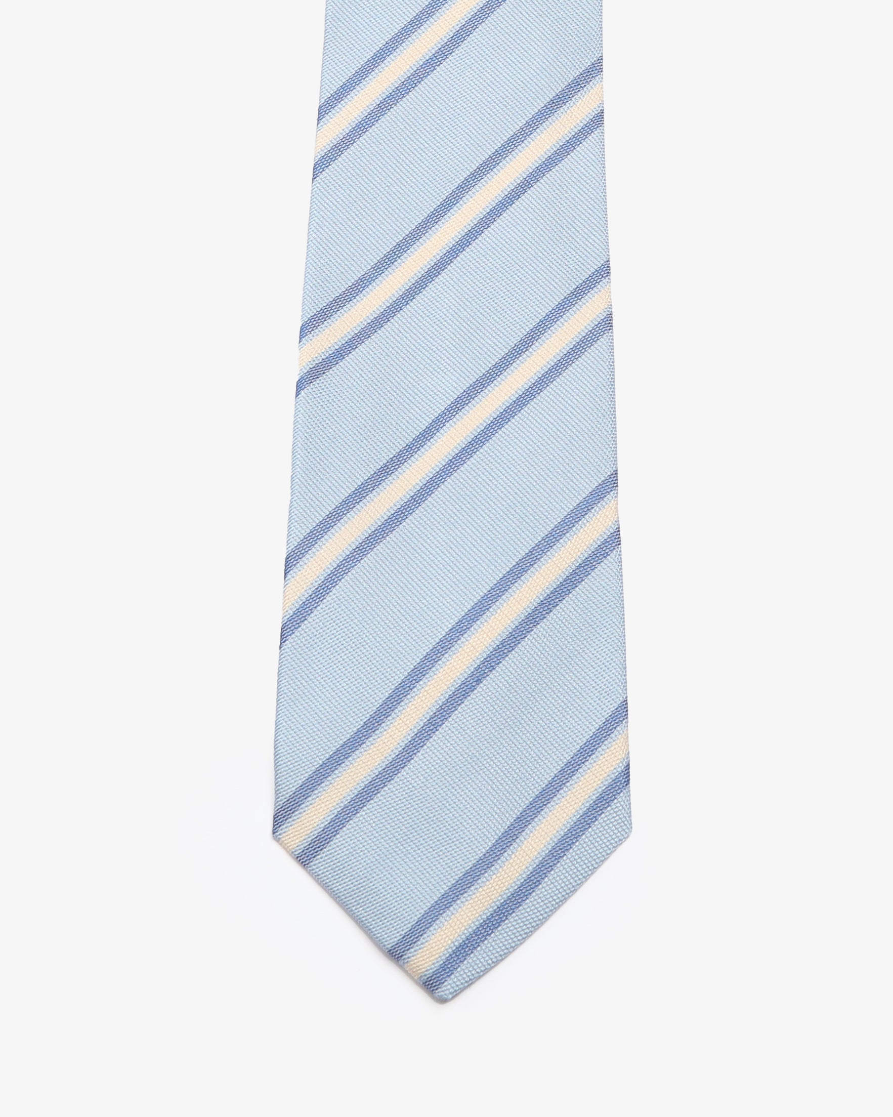 Cravatta a righe - Celeste