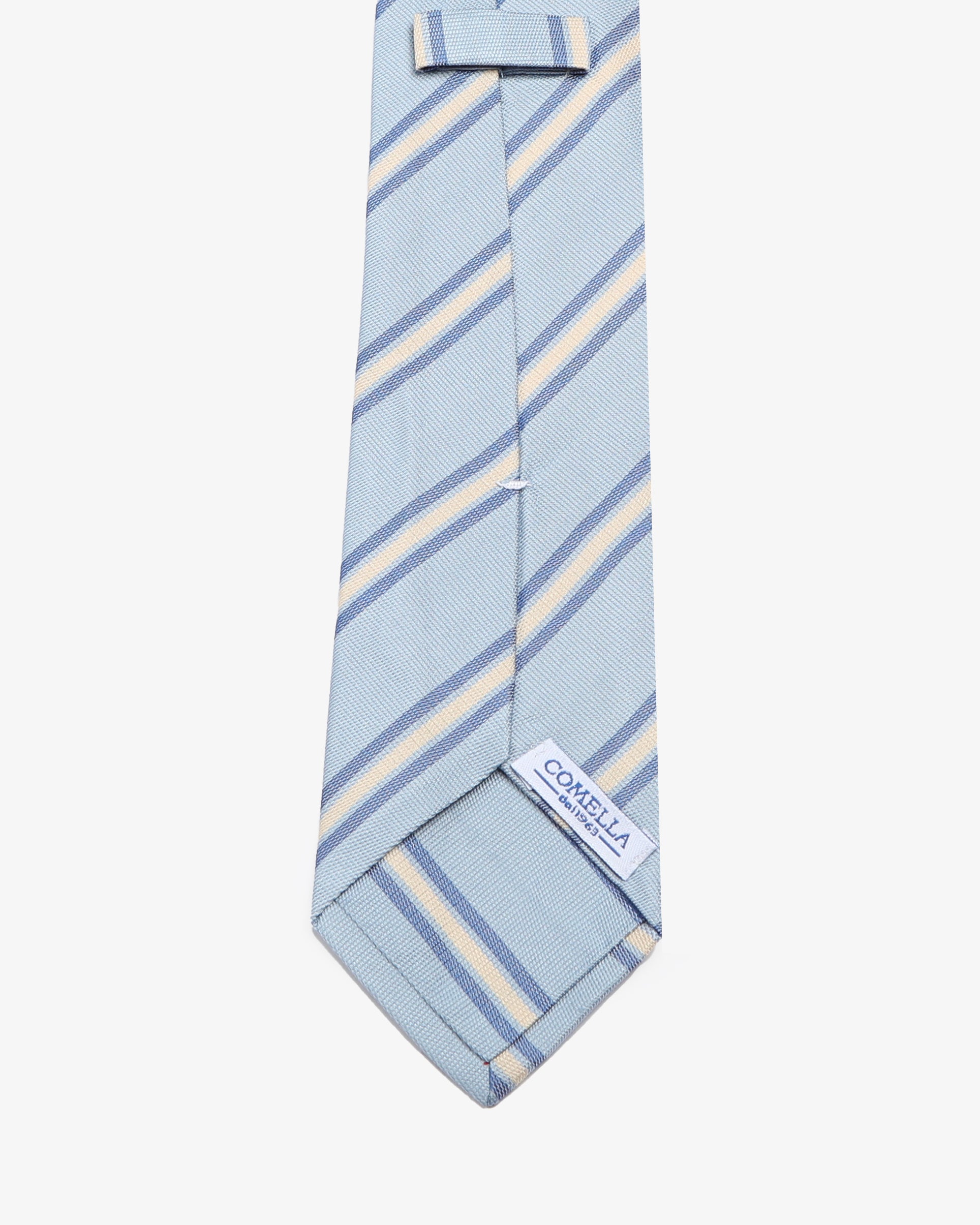 Cravatta a righe - Celeste