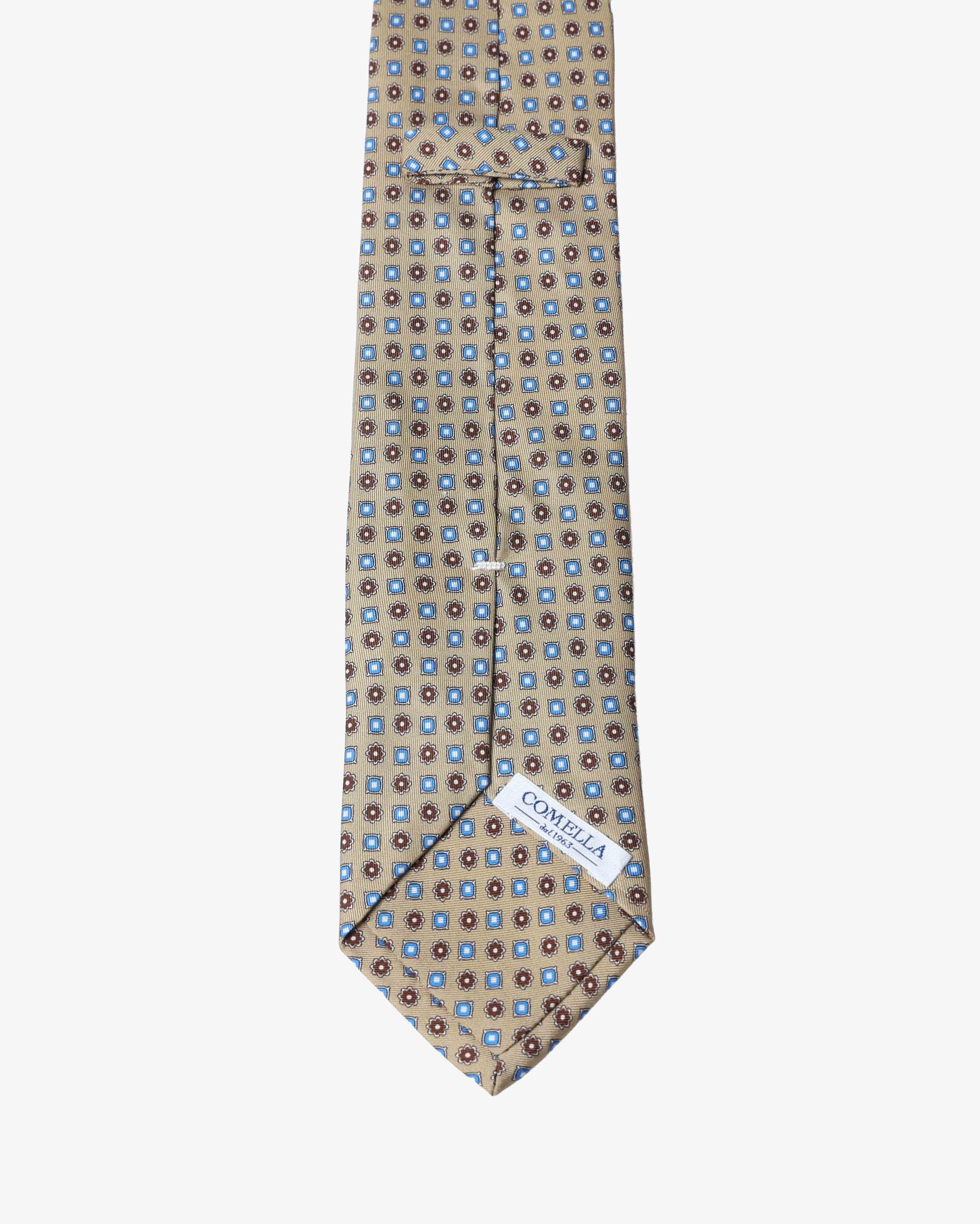 Cravatta con fantasia - Beige - Comella Sartoria
