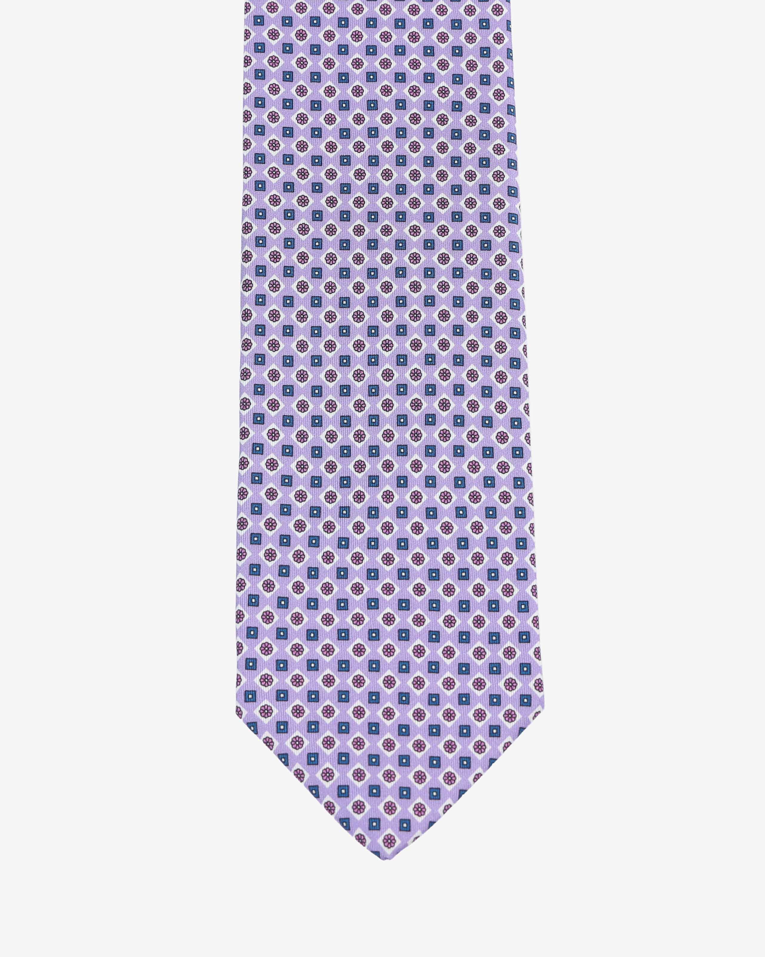 Cravatta con fantasia - Lilla - Comella Sartoria