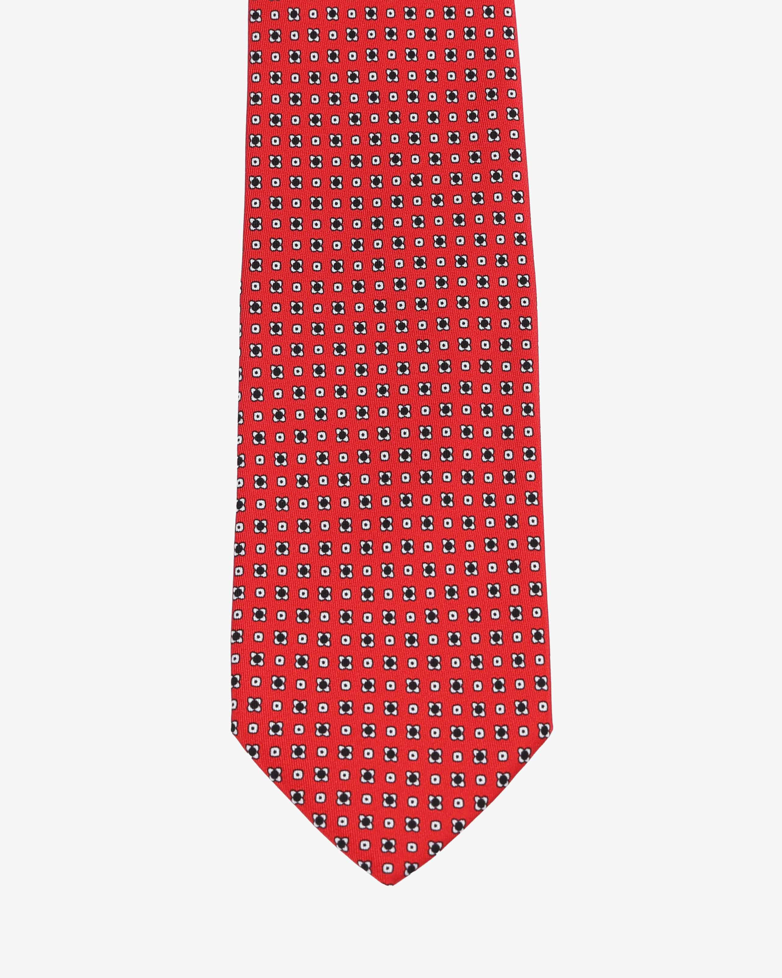 Cravatta con fantasia - Corallo - Comella Sartoria