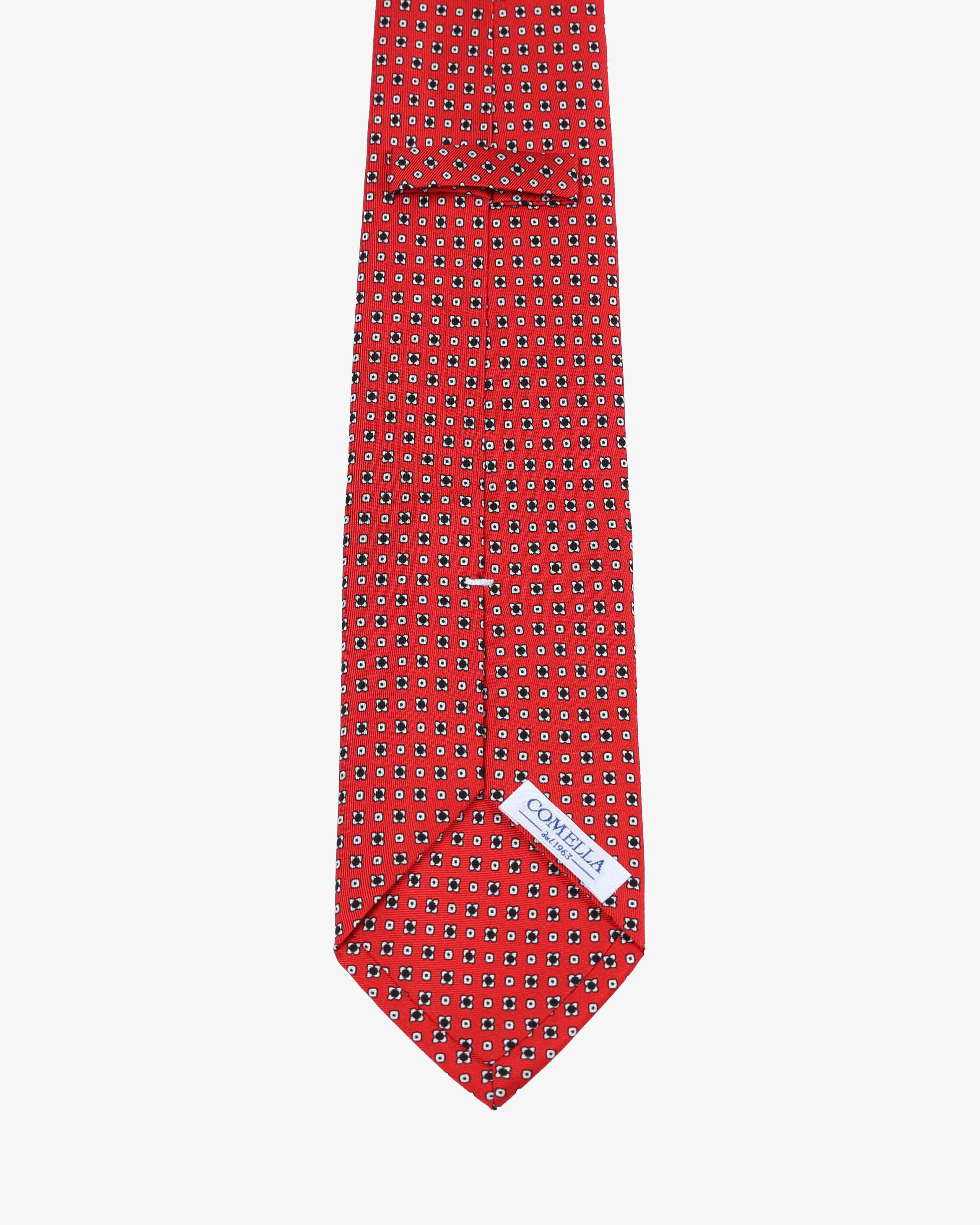 Cravatta con fantasia - Corallo - Comella Sartoria