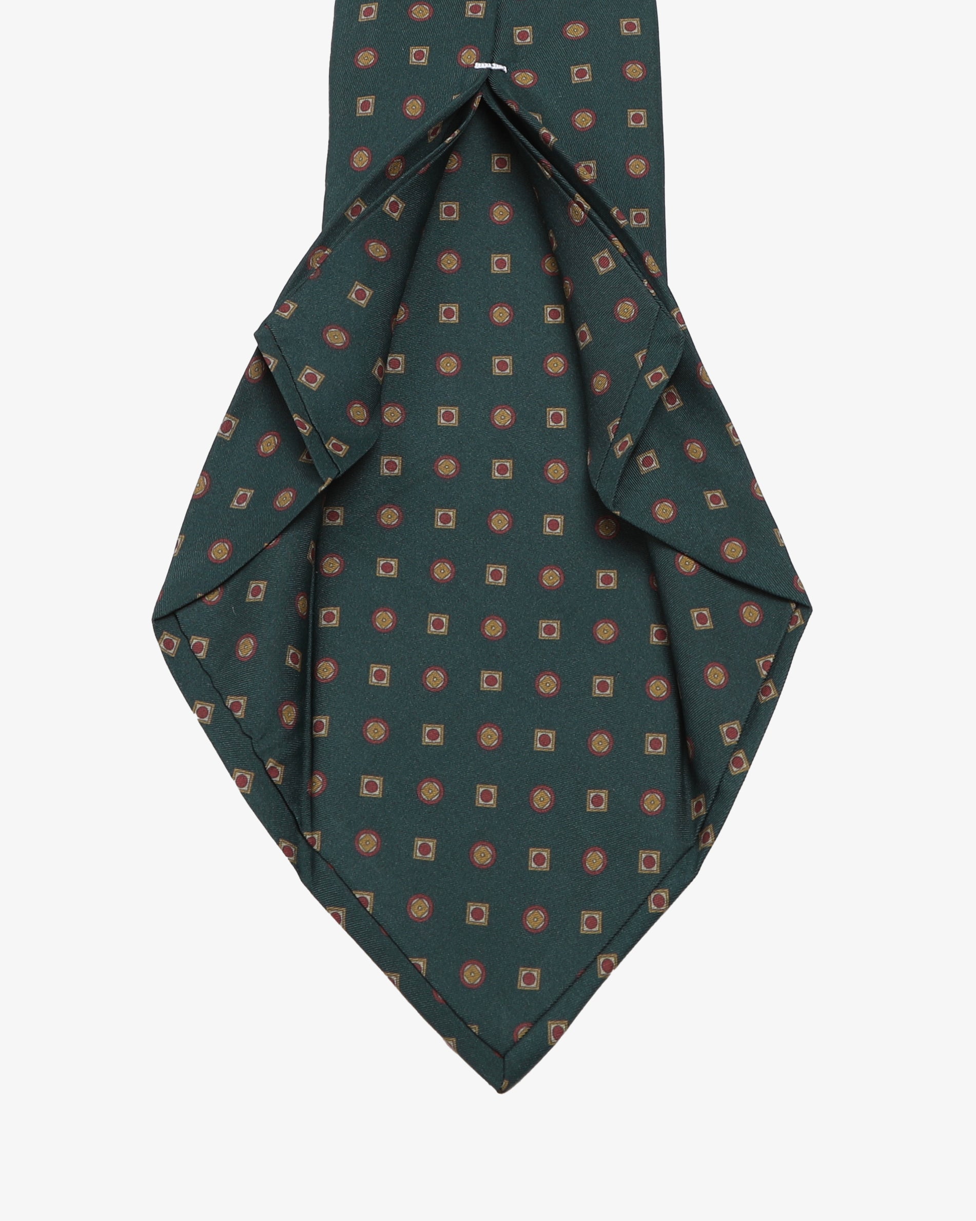 Cravatta sartoriale 5 pieghe - Verde