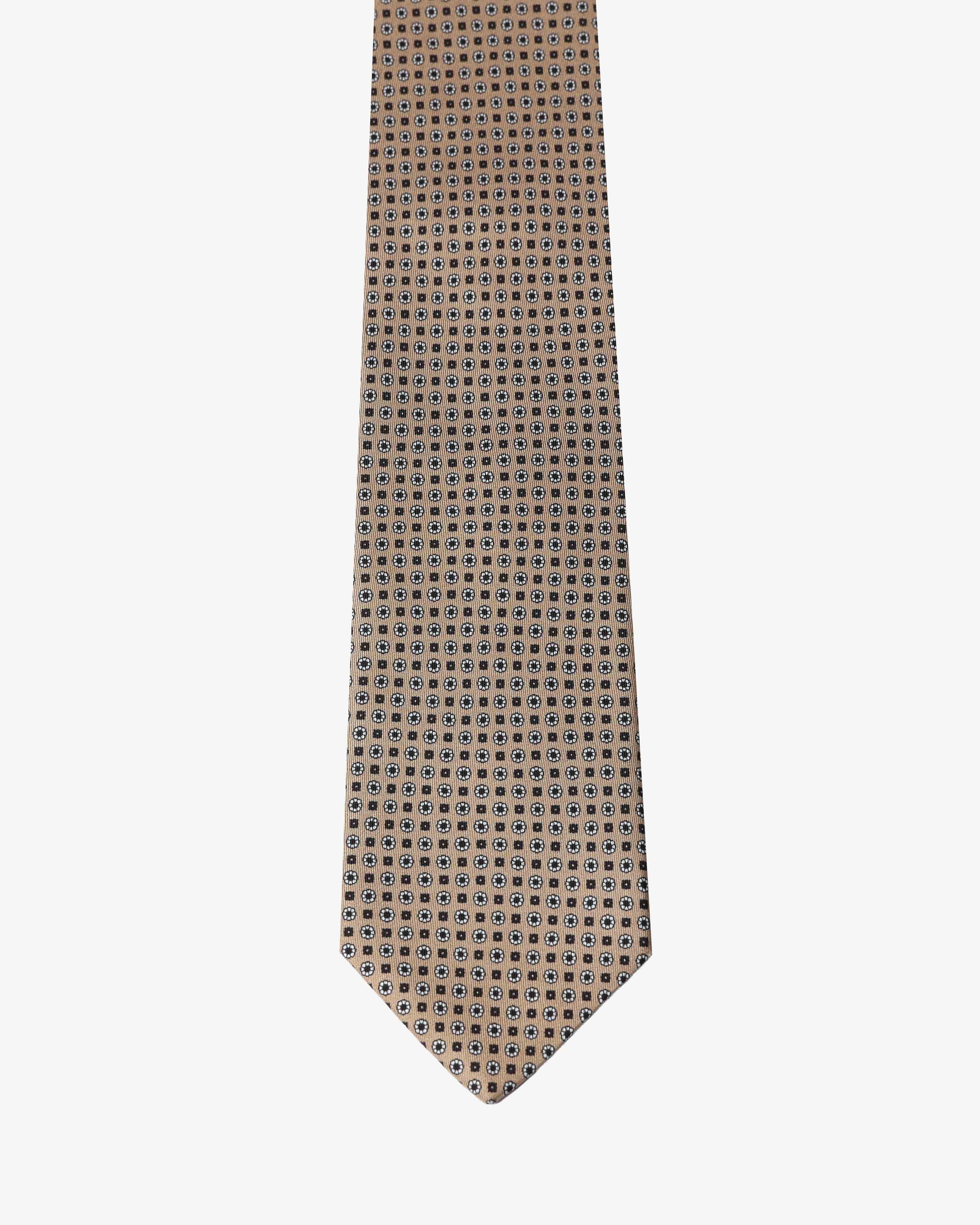 Cravatta con fantasia - Marrone - Comella Sartoria