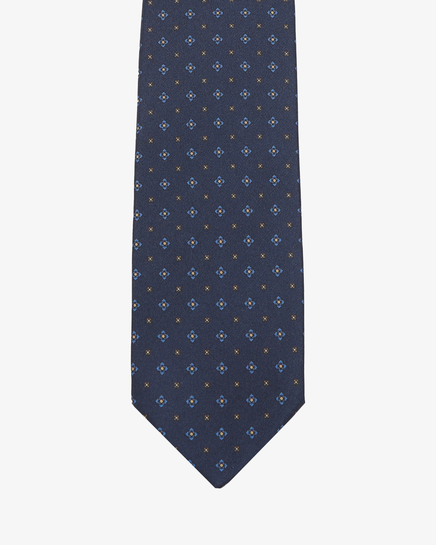 Cravatta sartoriale 7 pieghe - Blu