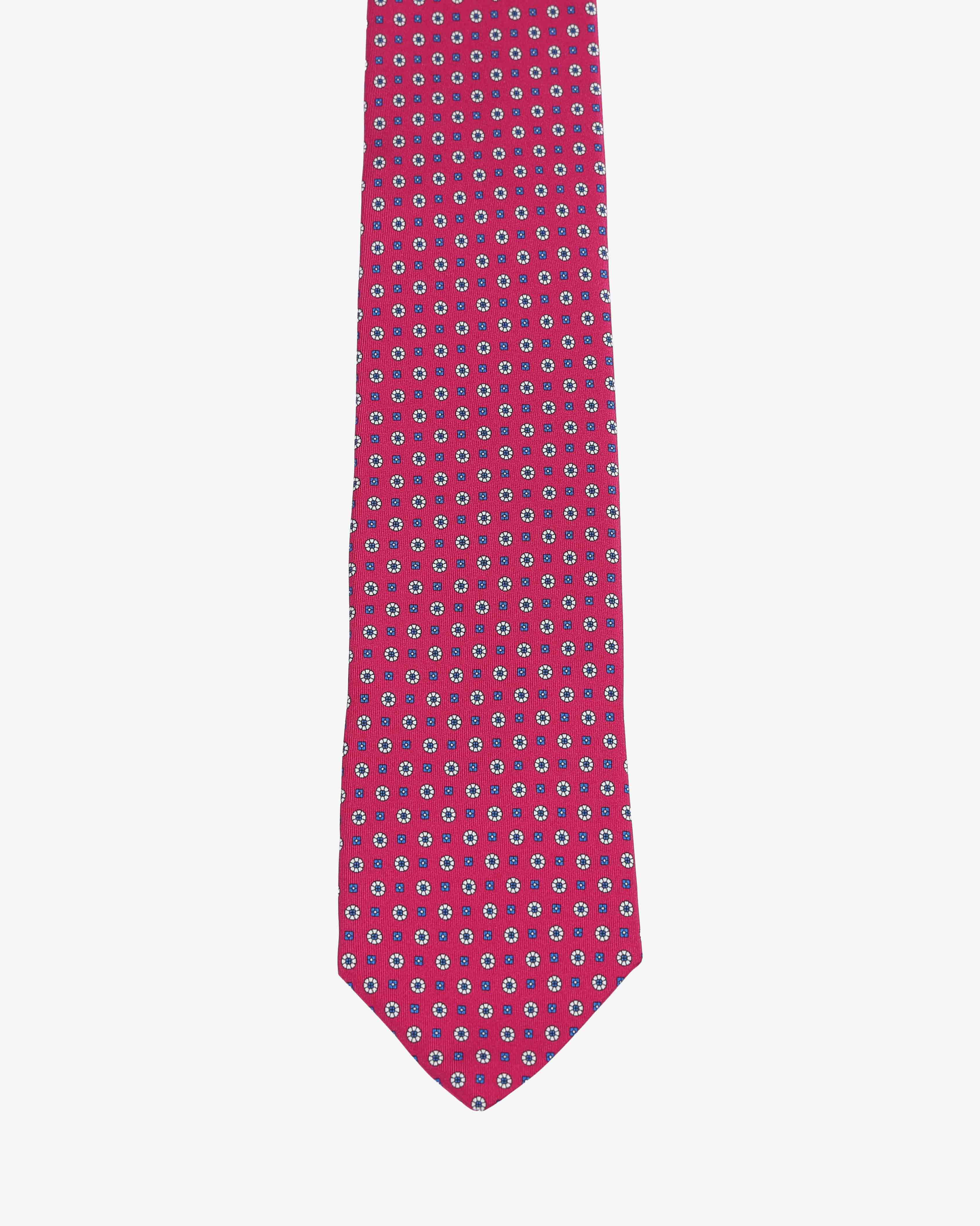 Cravatta con fantasia - Fucsia - Comella Sartoria