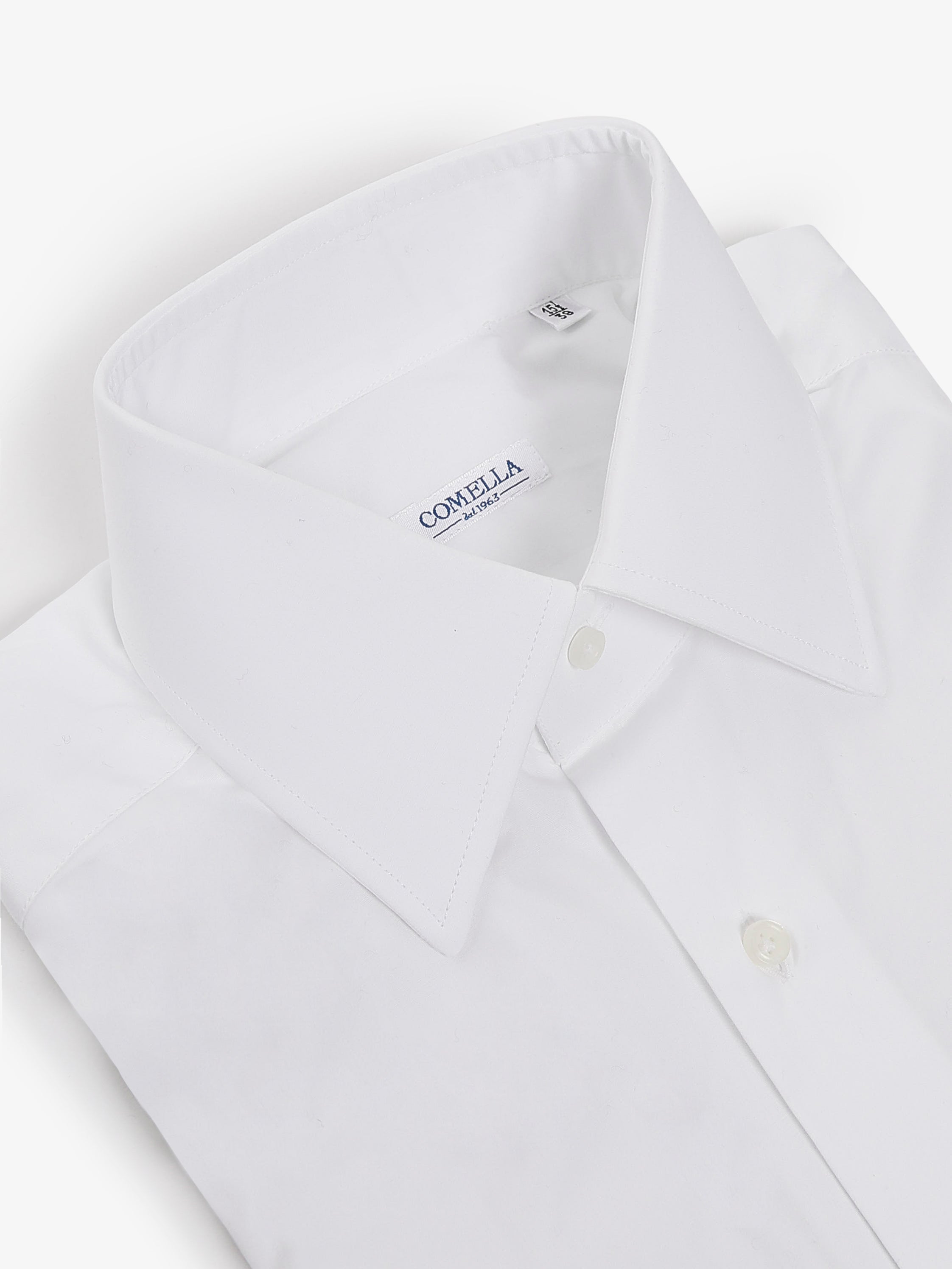 Camicia in Cotone collo italiano - Bianca