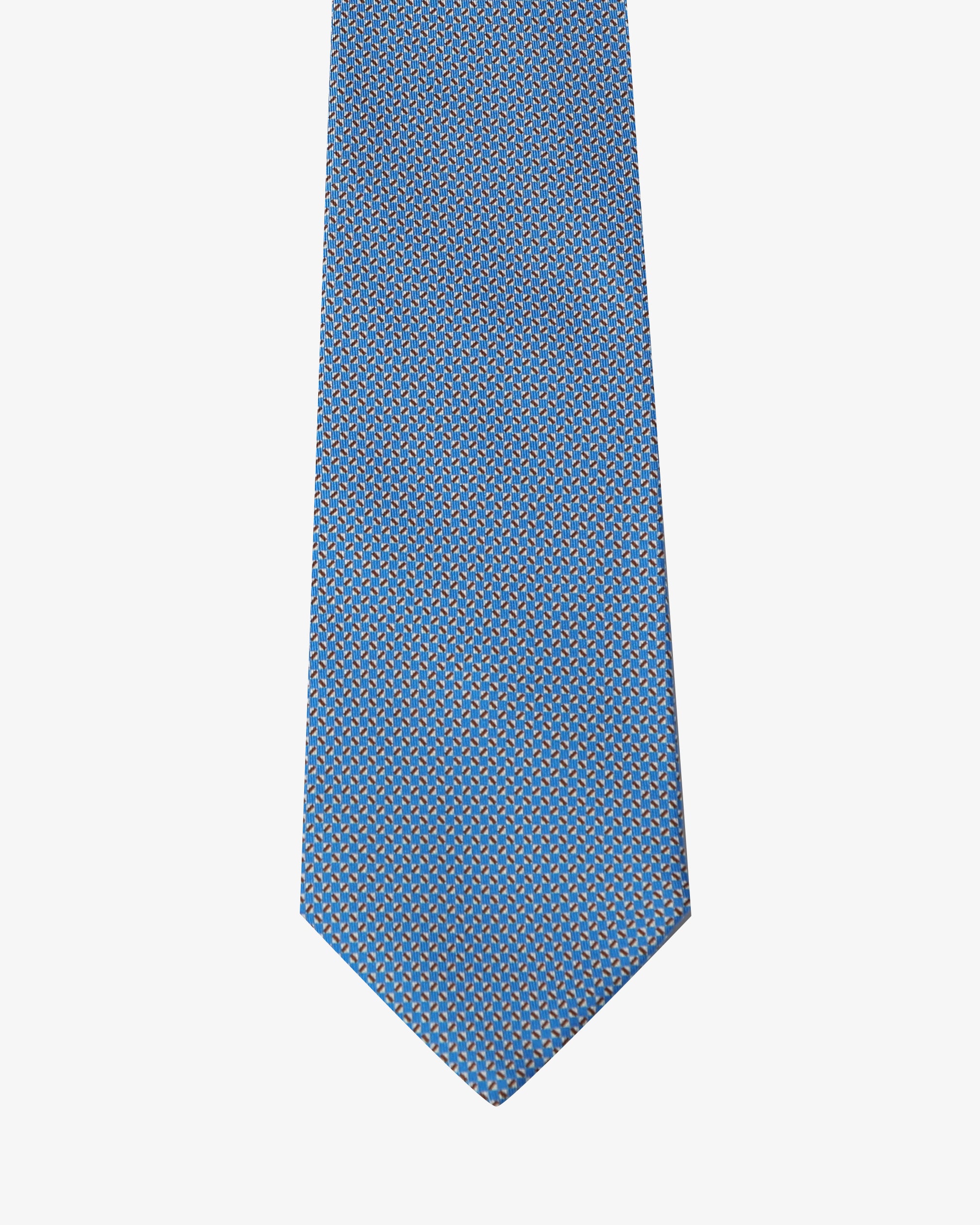 Cravatta con fantasia - Celeste