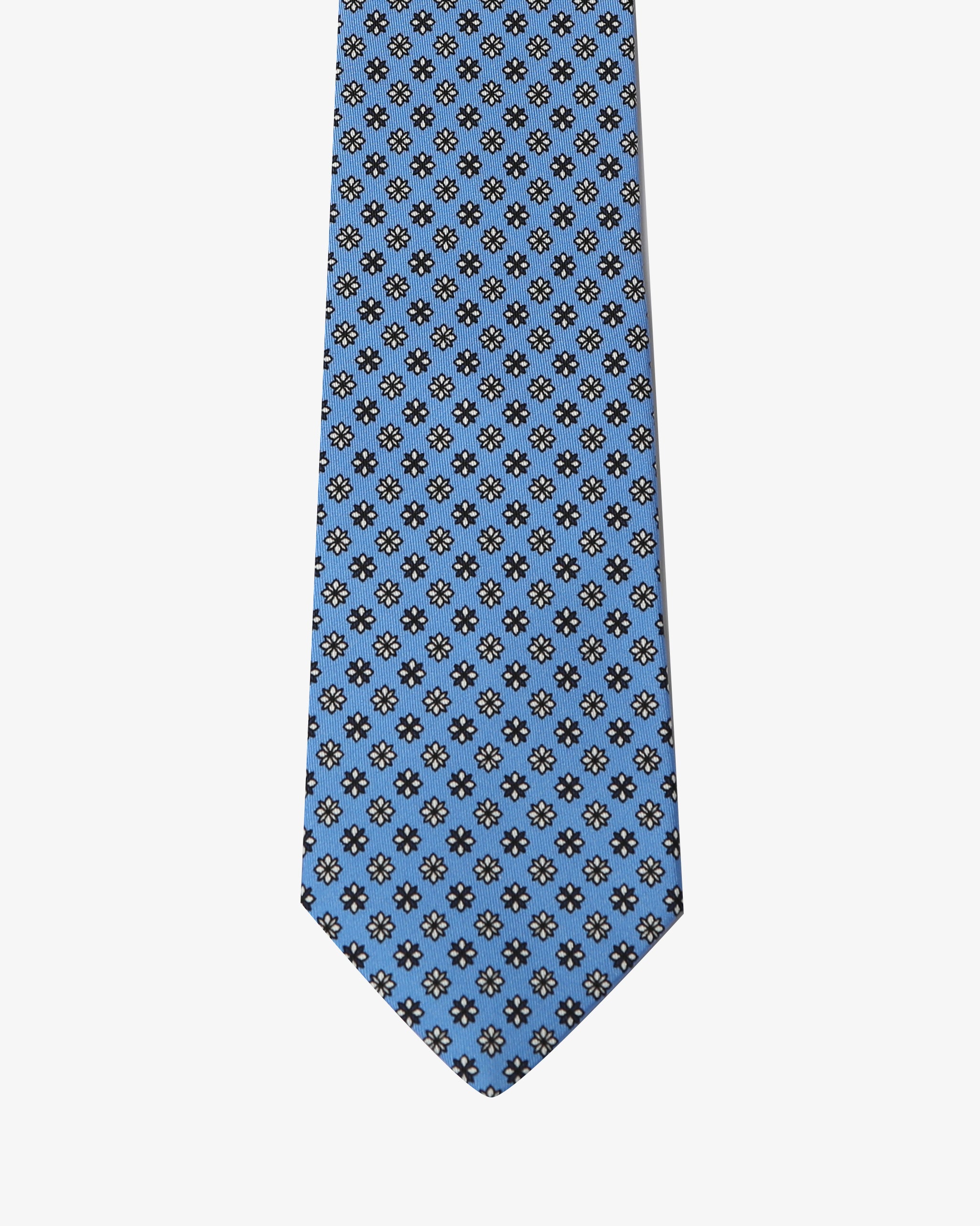 Cravatta con fantasia - Celeste