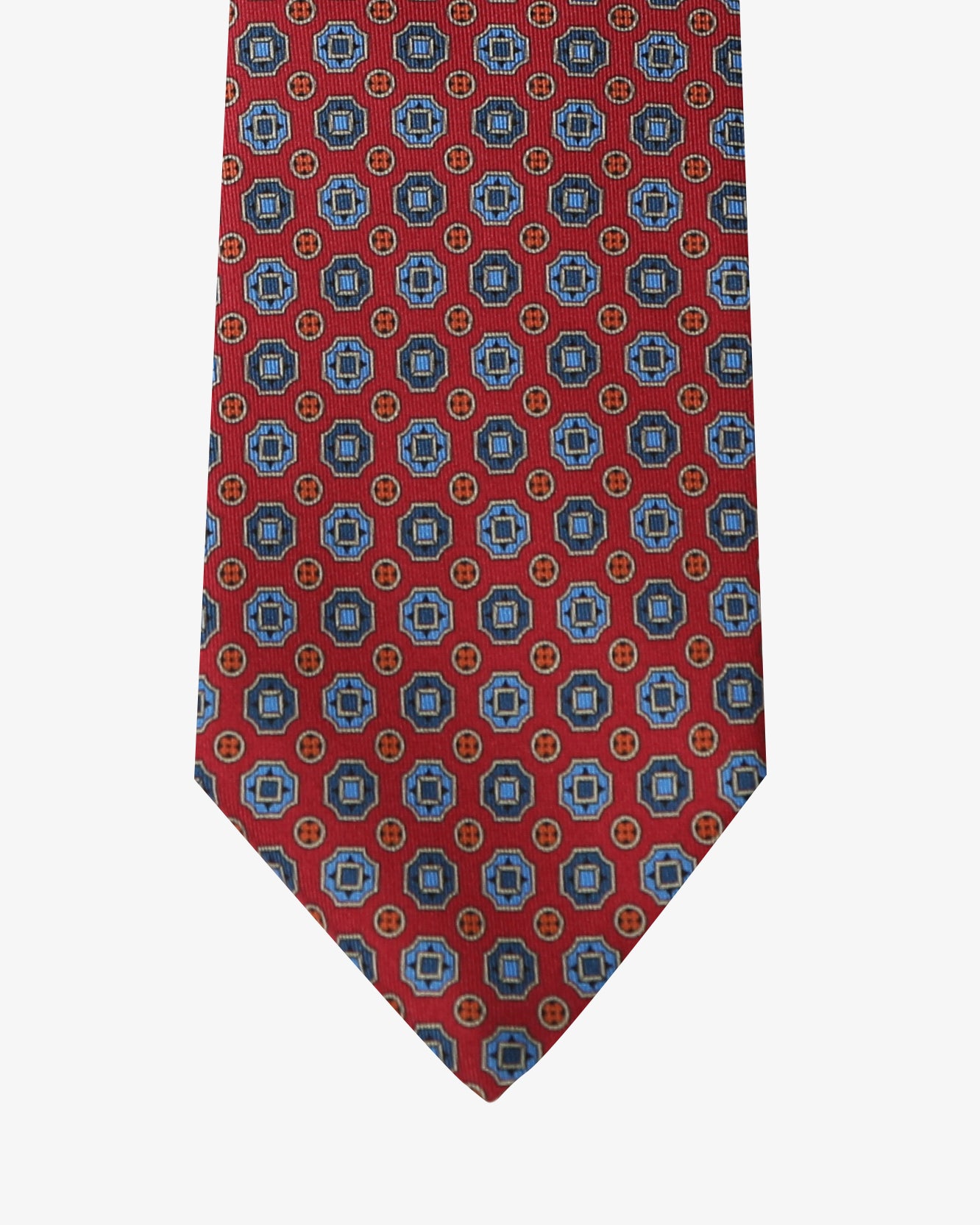 Cravatta con fantasia - Rosso