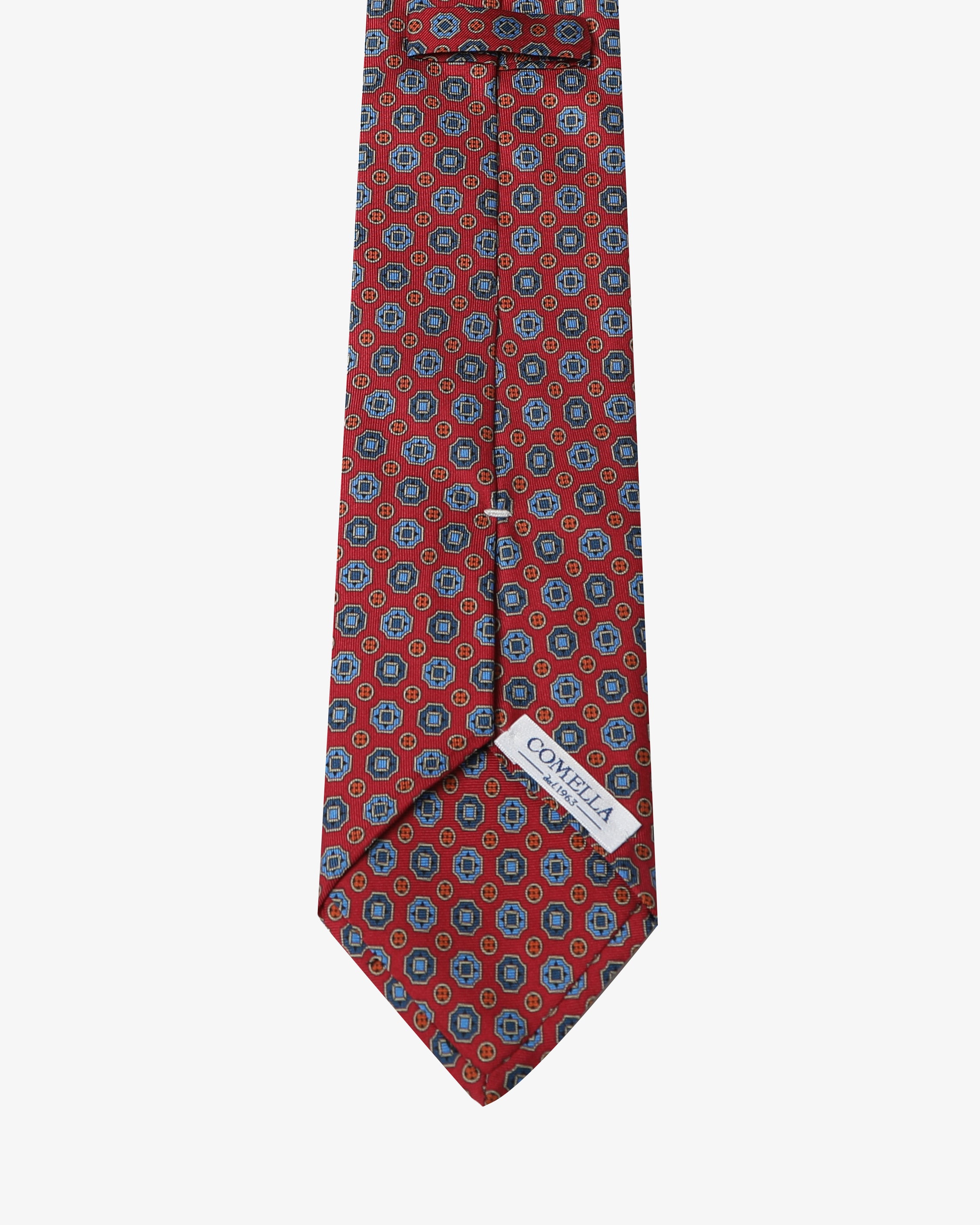Cravatta con fantasia - Rosso