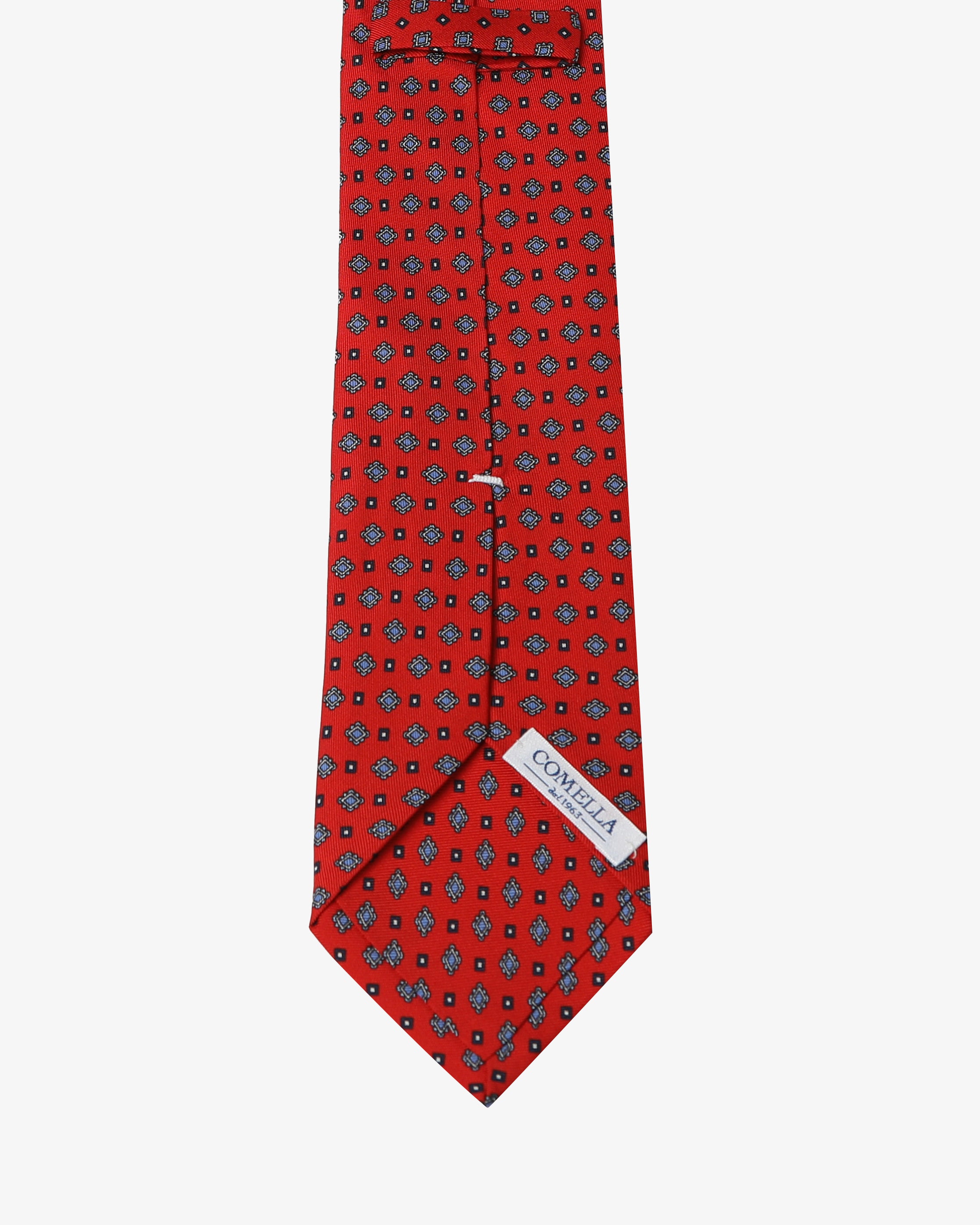 Cravatta con fantasia - Rosso