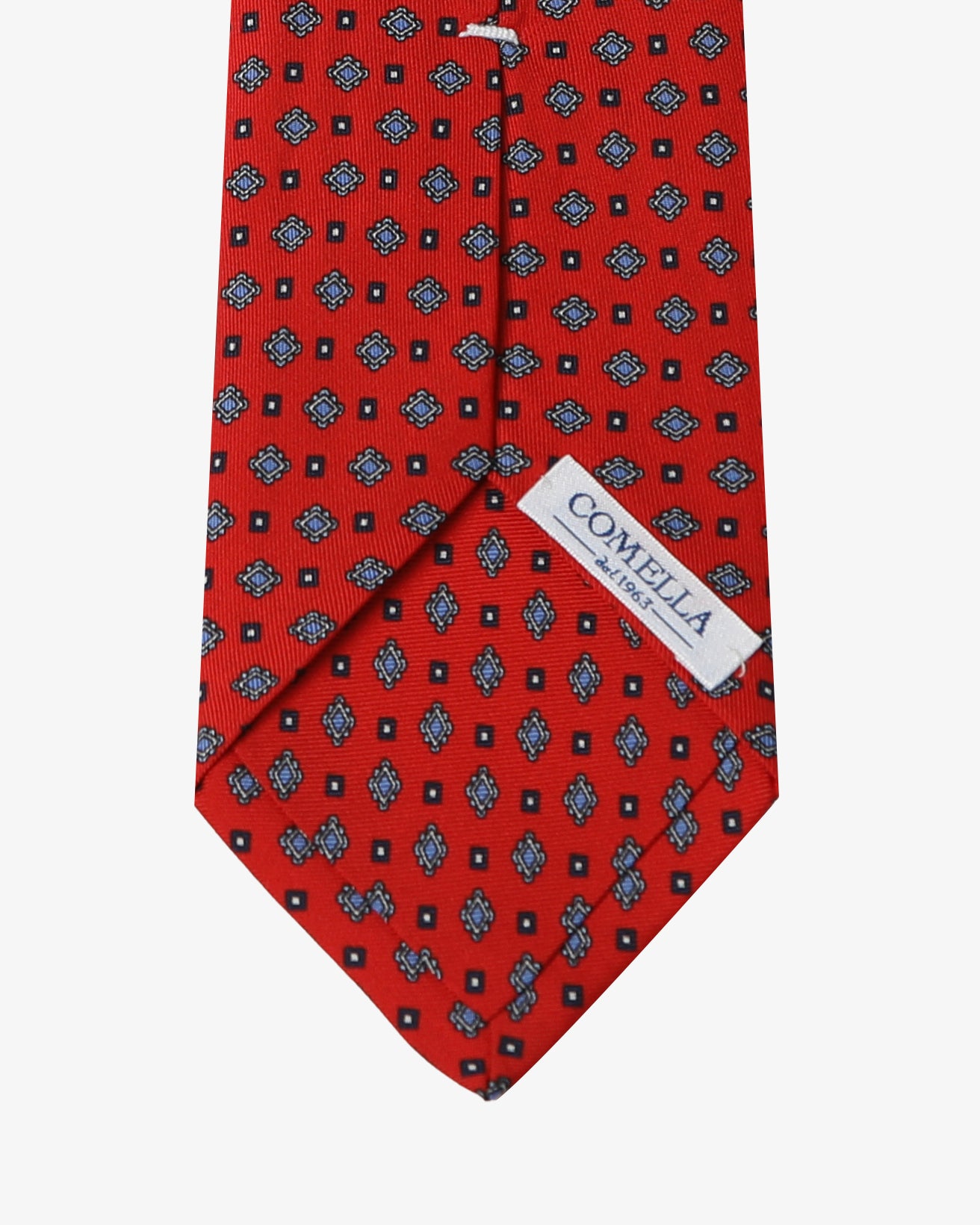 Cravatta con fantasia - Rosso