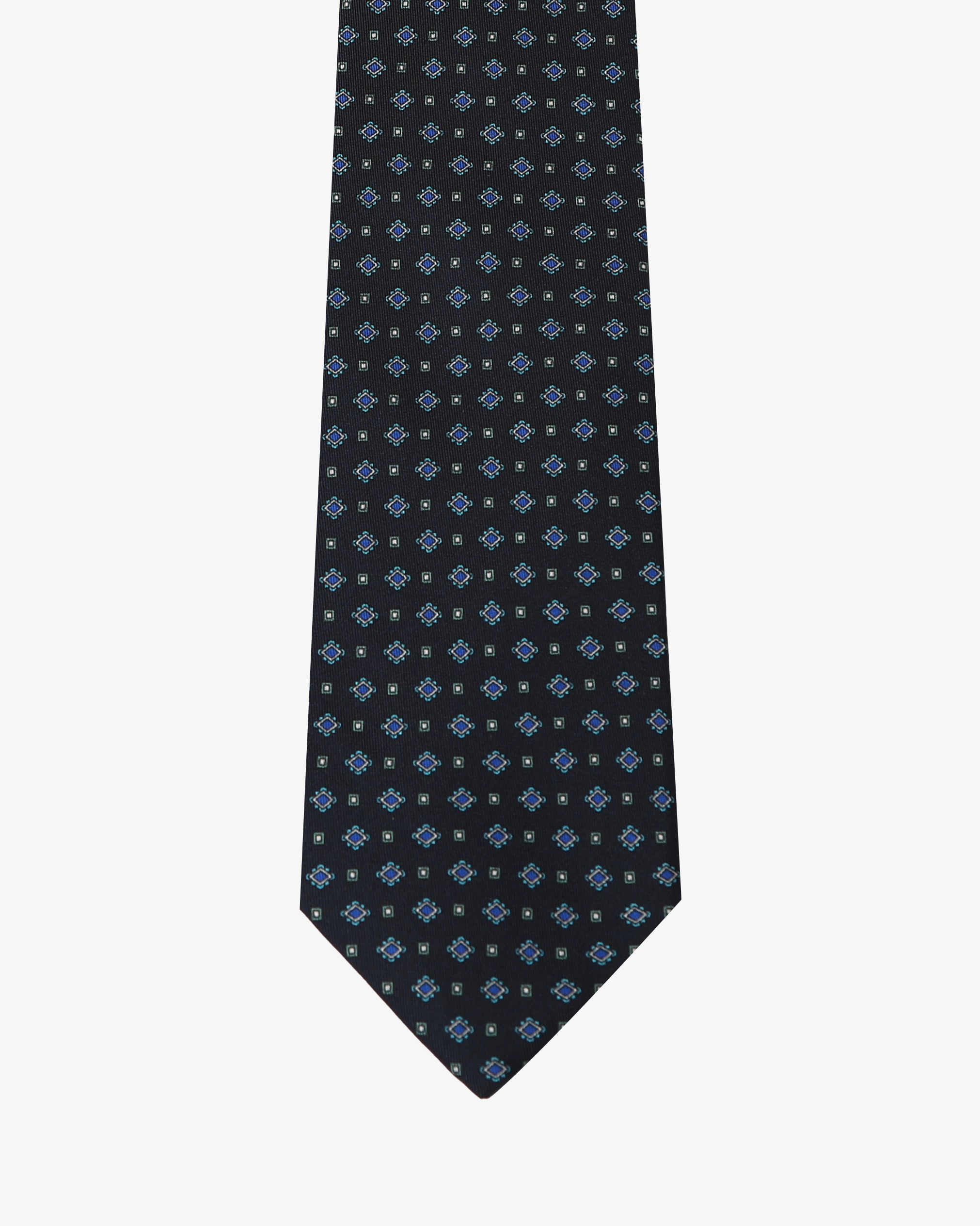 Cravatta con fantasia - Nero