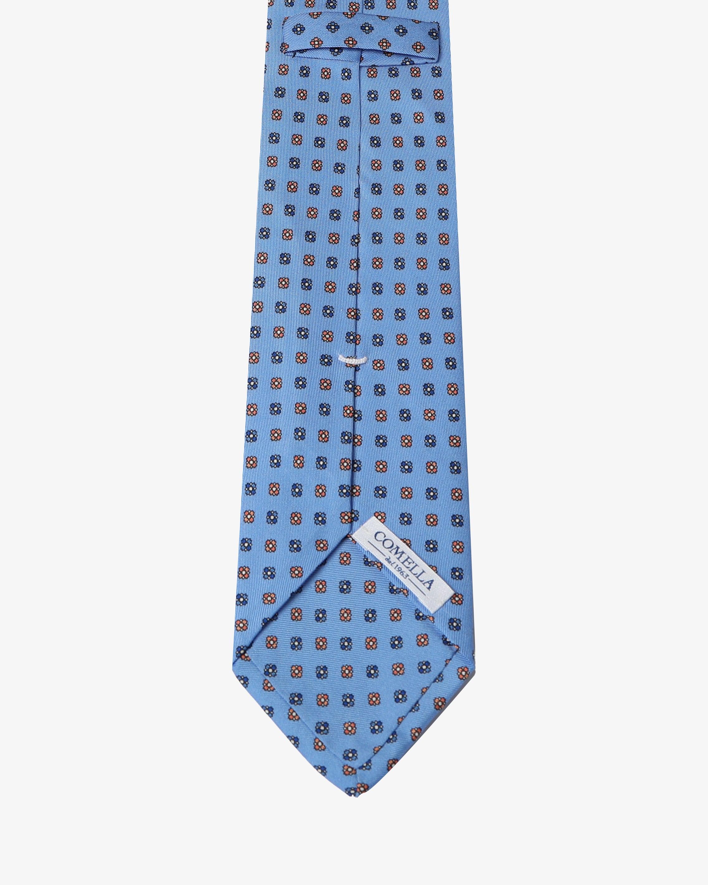 Cravatta con fantasia - Celeste