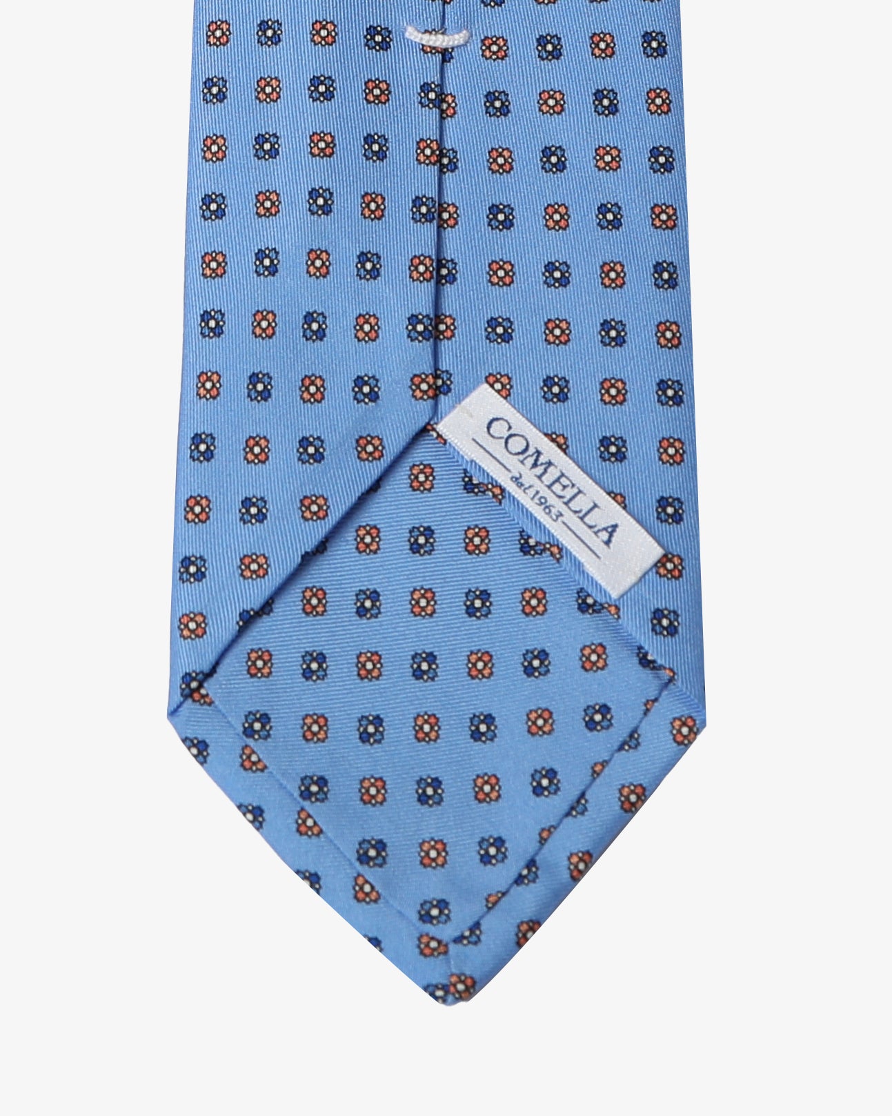 Cravatta con fantasia - Celeste