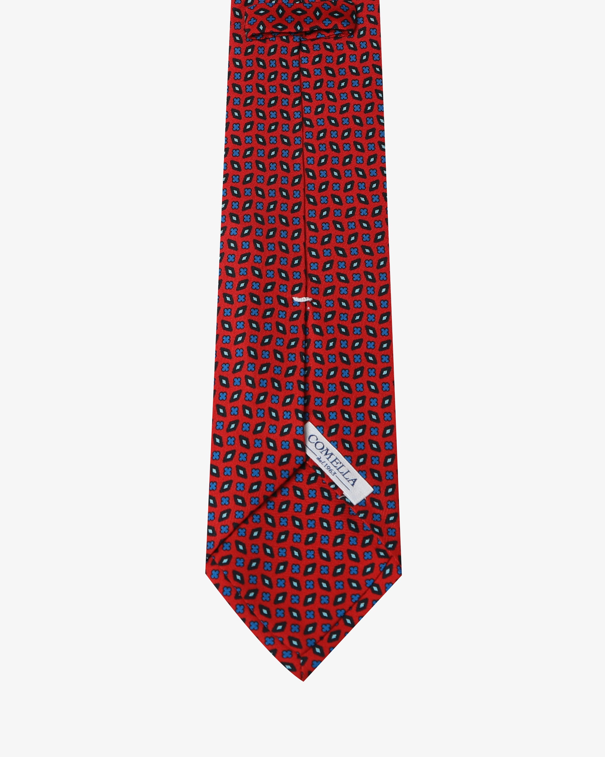 Cravatta con fantasia - Rosso