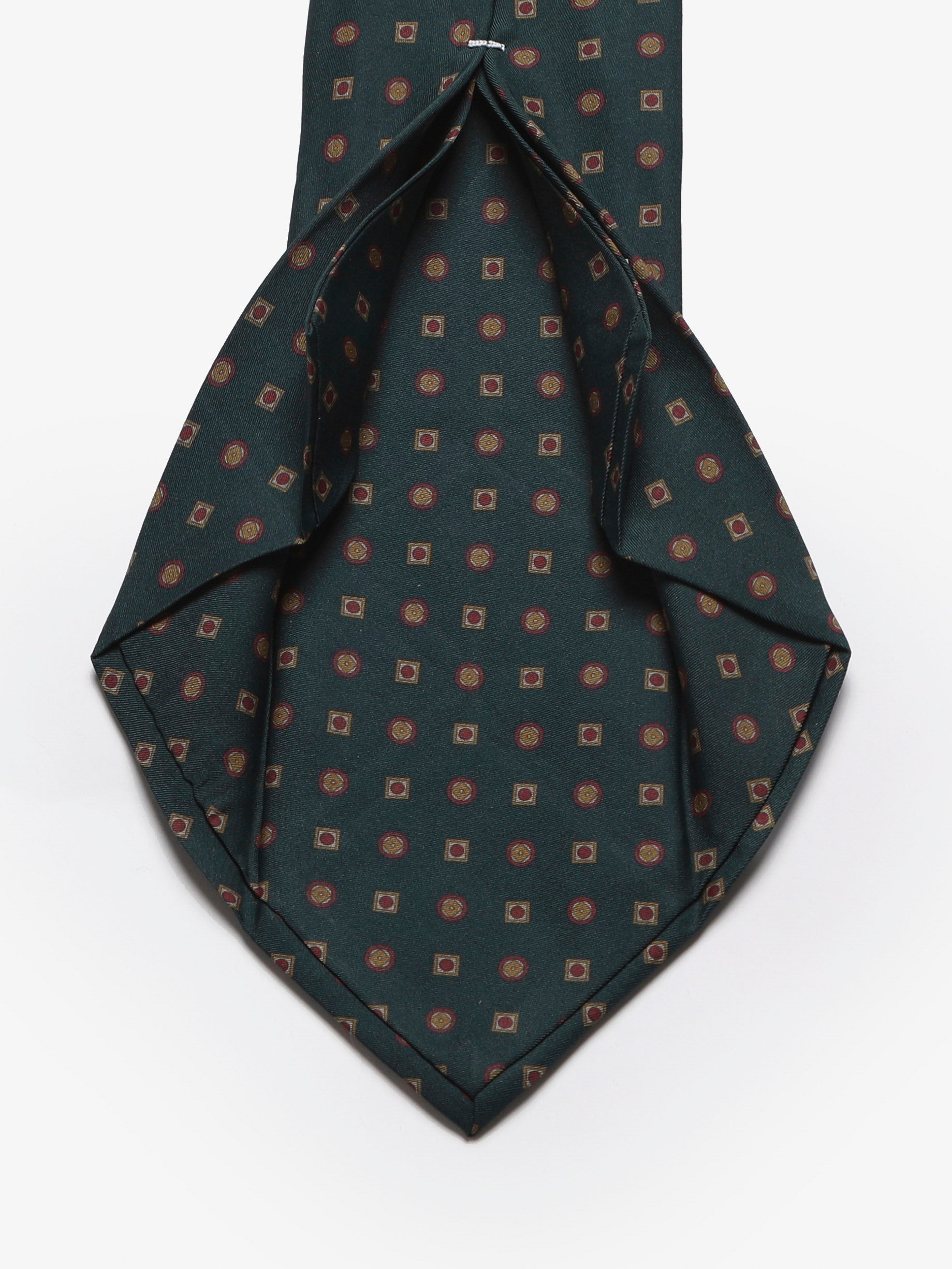 Cravatta sartoriale 7 pieghe - Verde
